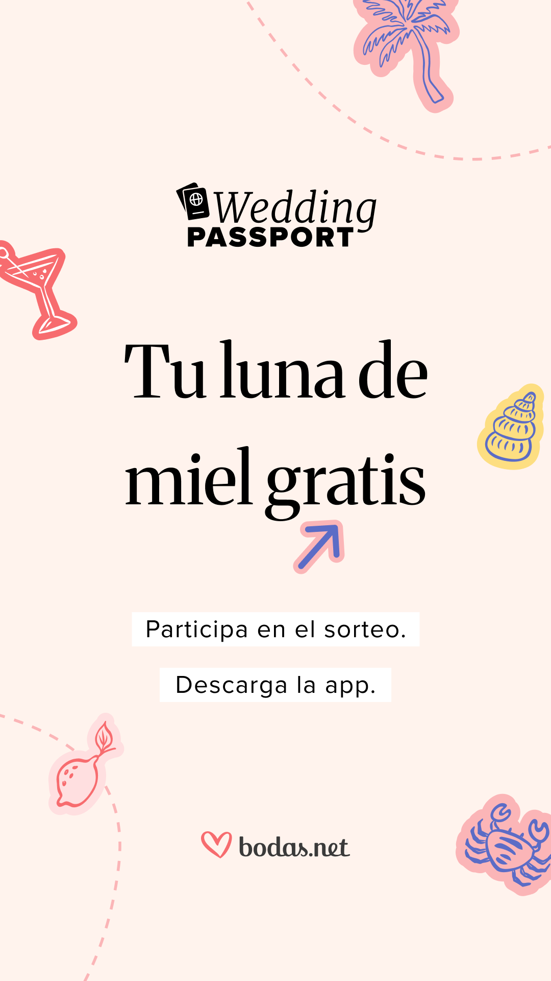 Bodas.net Facebook ad: Planifica tu boda con la app y participa