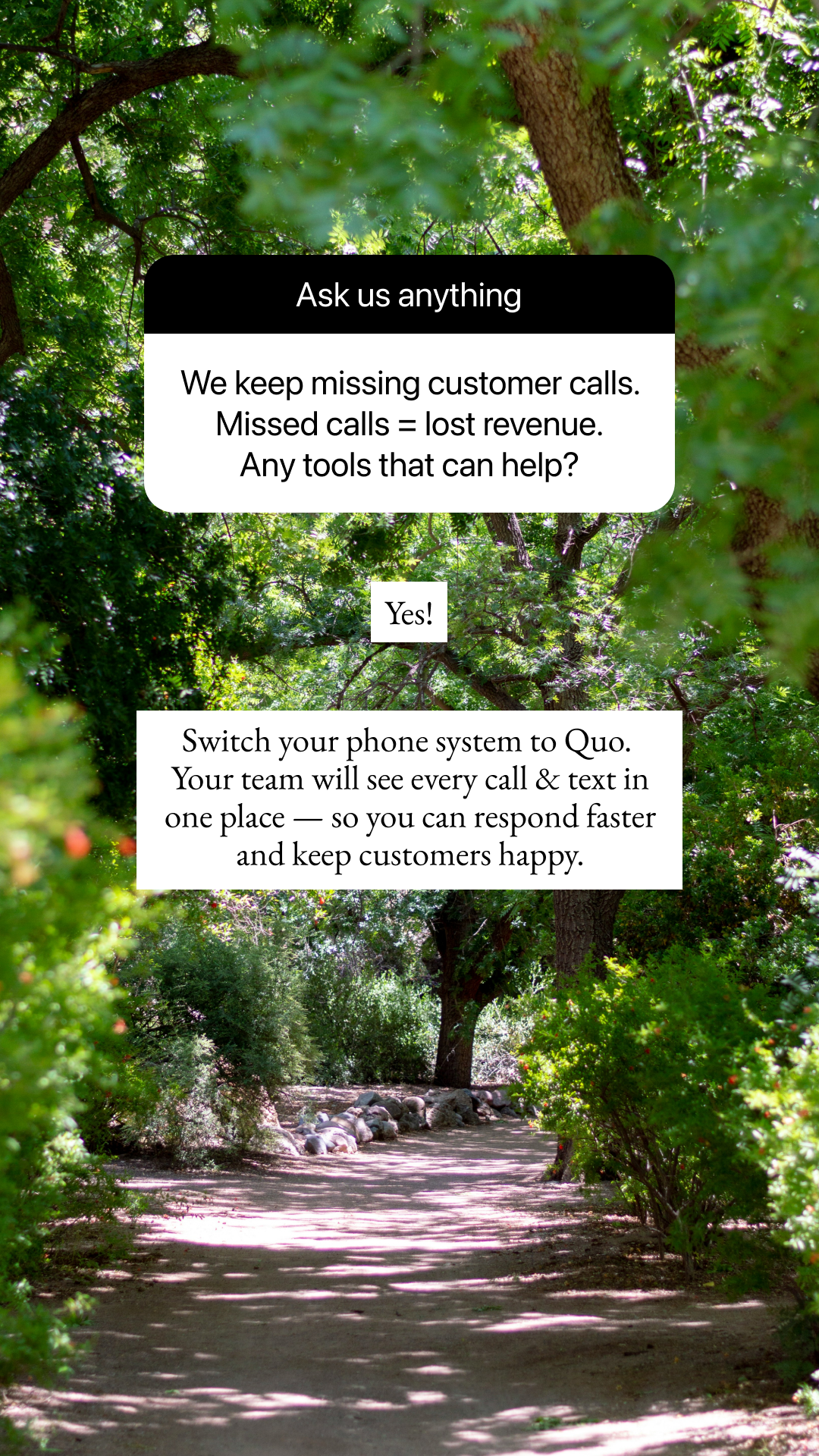 Quo - formerly OpenPhone Facebook ad