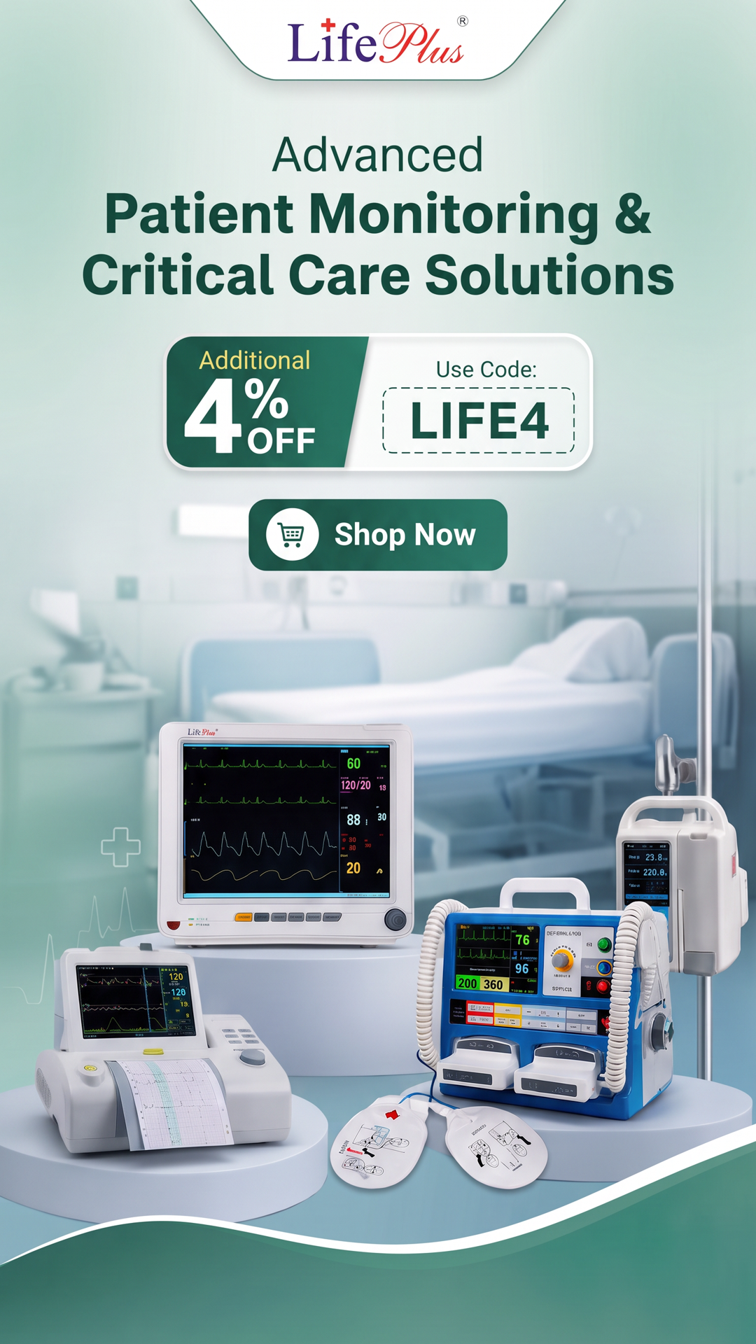 Medikabazaar Facebook ad: Get additional 4% off!
