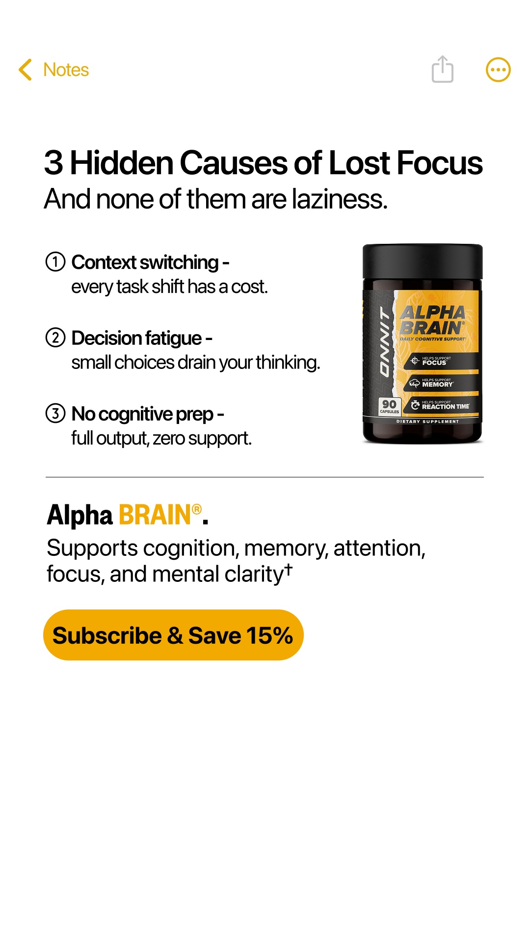 Onnit Facebook ad