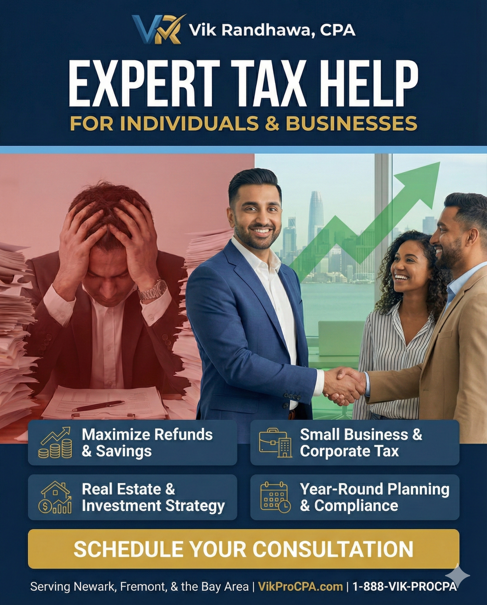 Vik Randhawa, CPA Facebook ad