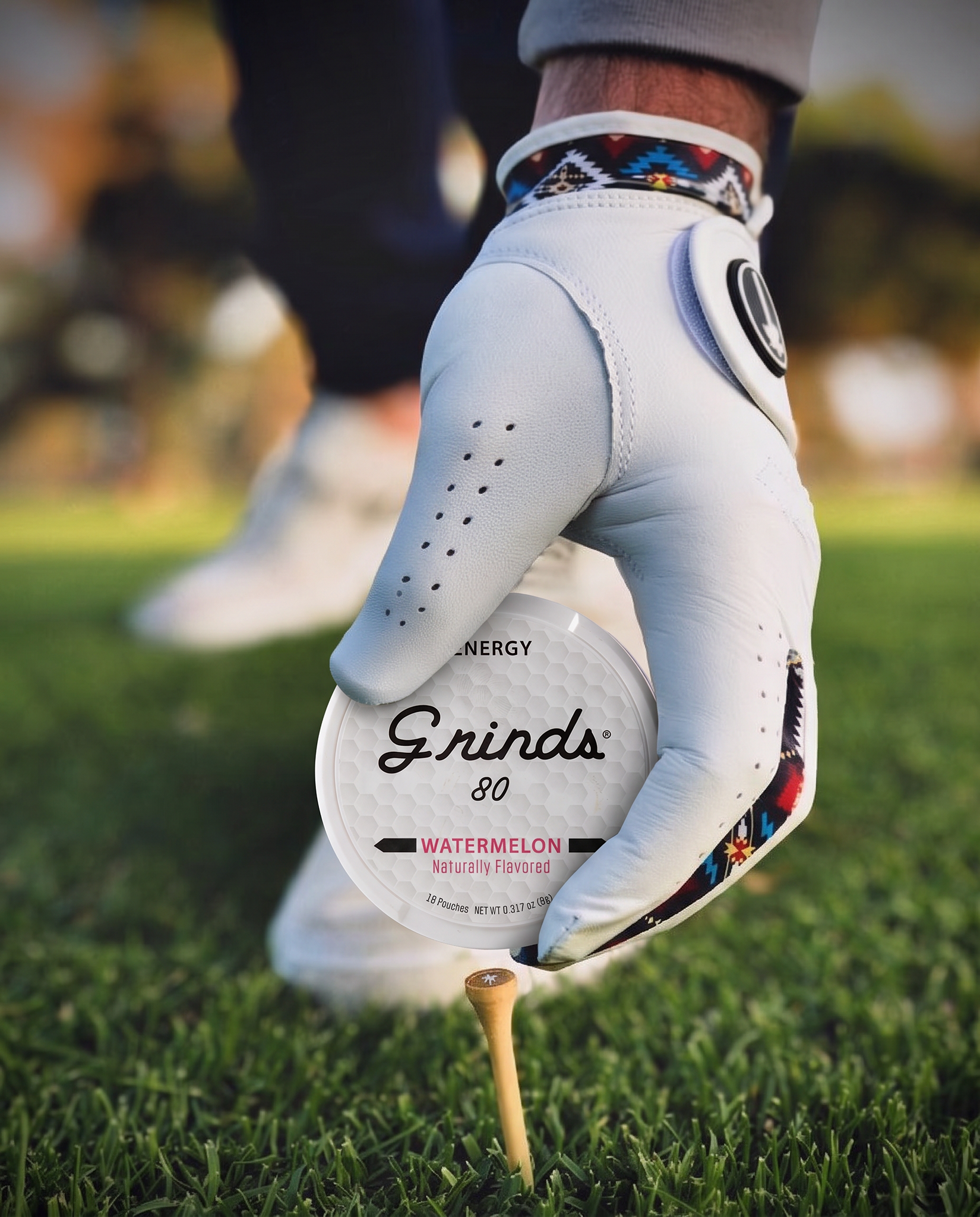 Grinds Pouches Facebook ad from Jul 31, 2026