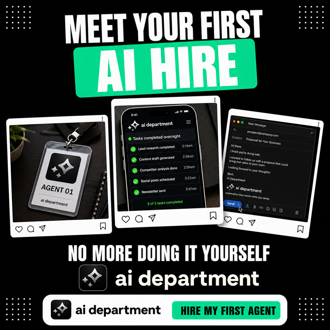 Kyle Herbel Facebook ad: Hire Your First AI Agent
