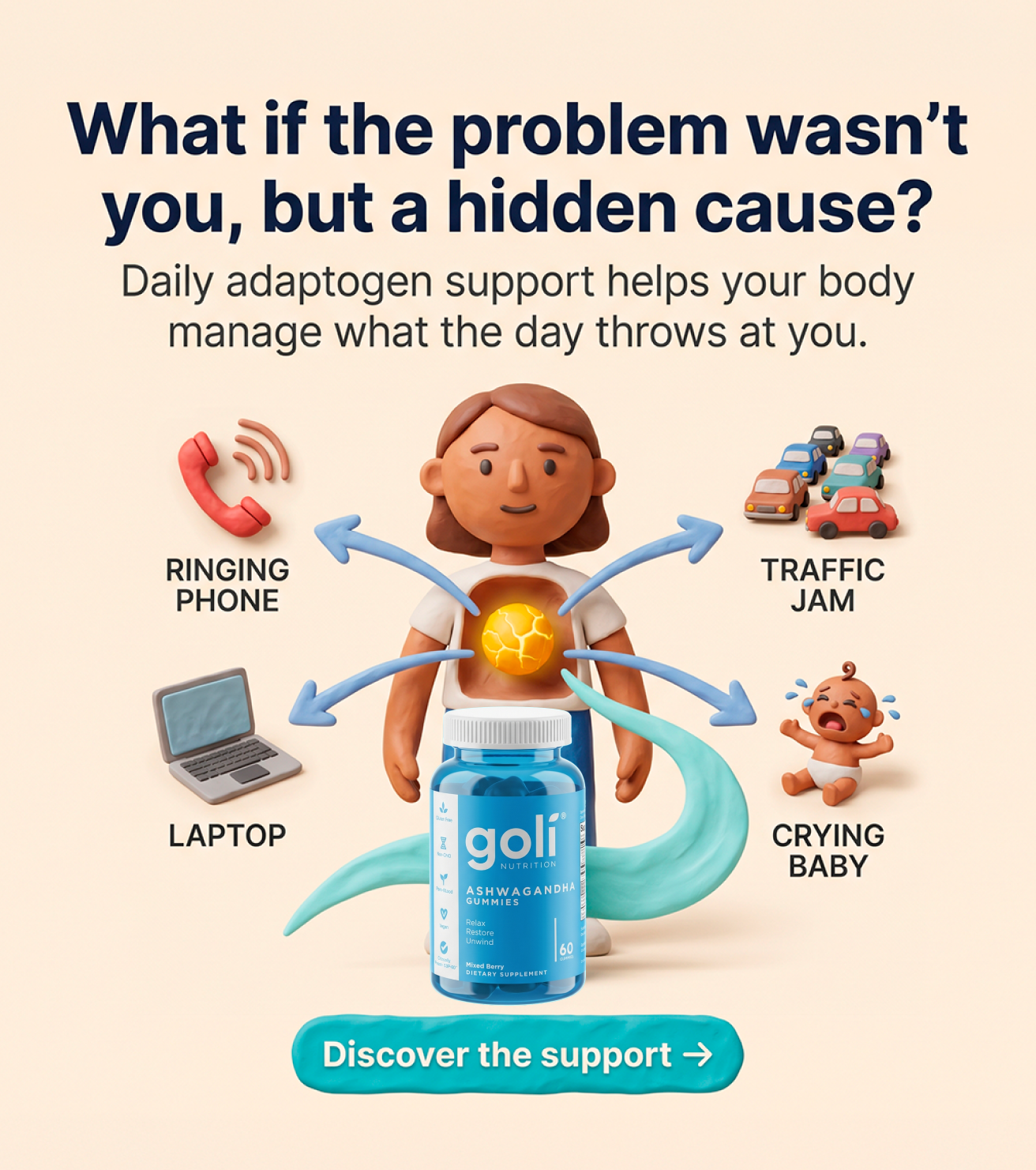 Goli Facebook ad: Done Saying I’m Fine?