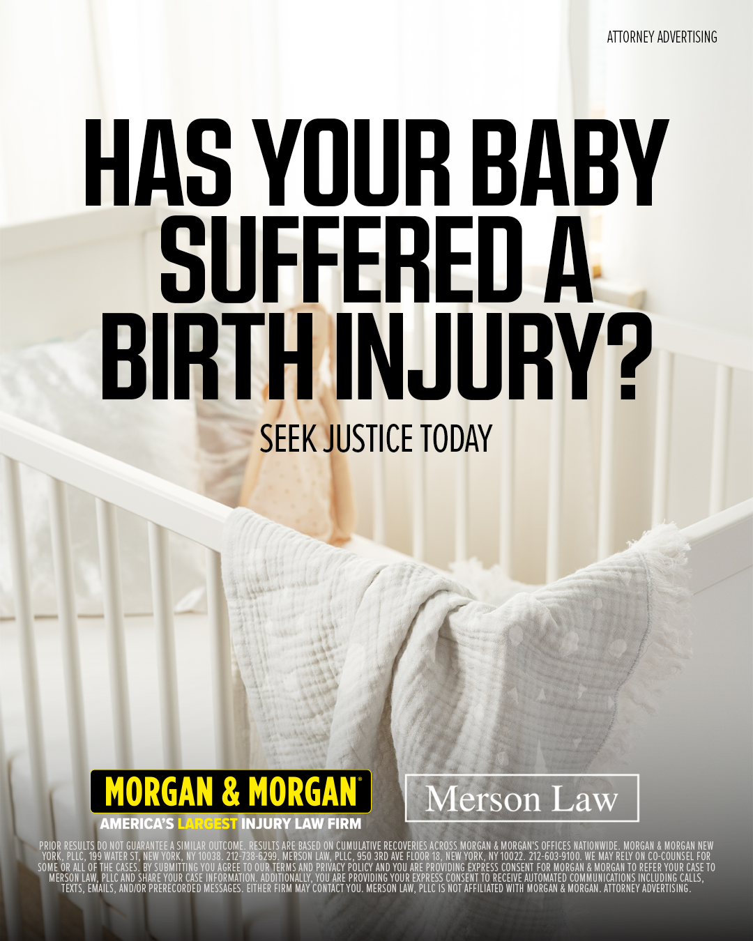 Morgan & Morgan Facebook ad