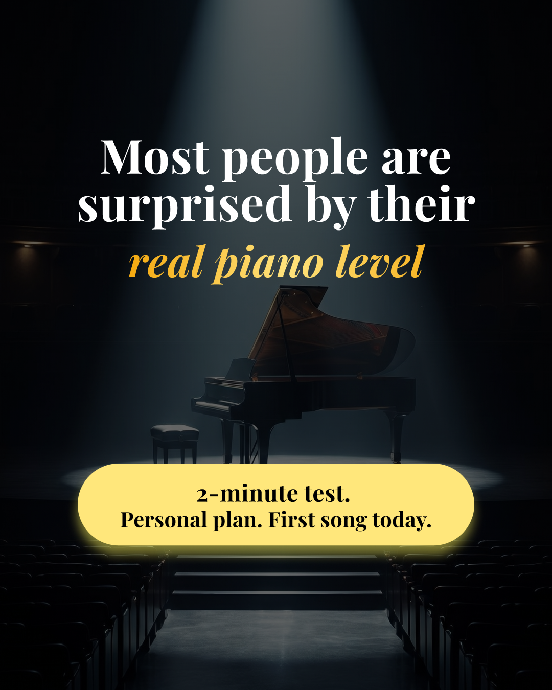 Piano in 15 Minutes a Day Facebook ad: Play Piano Now