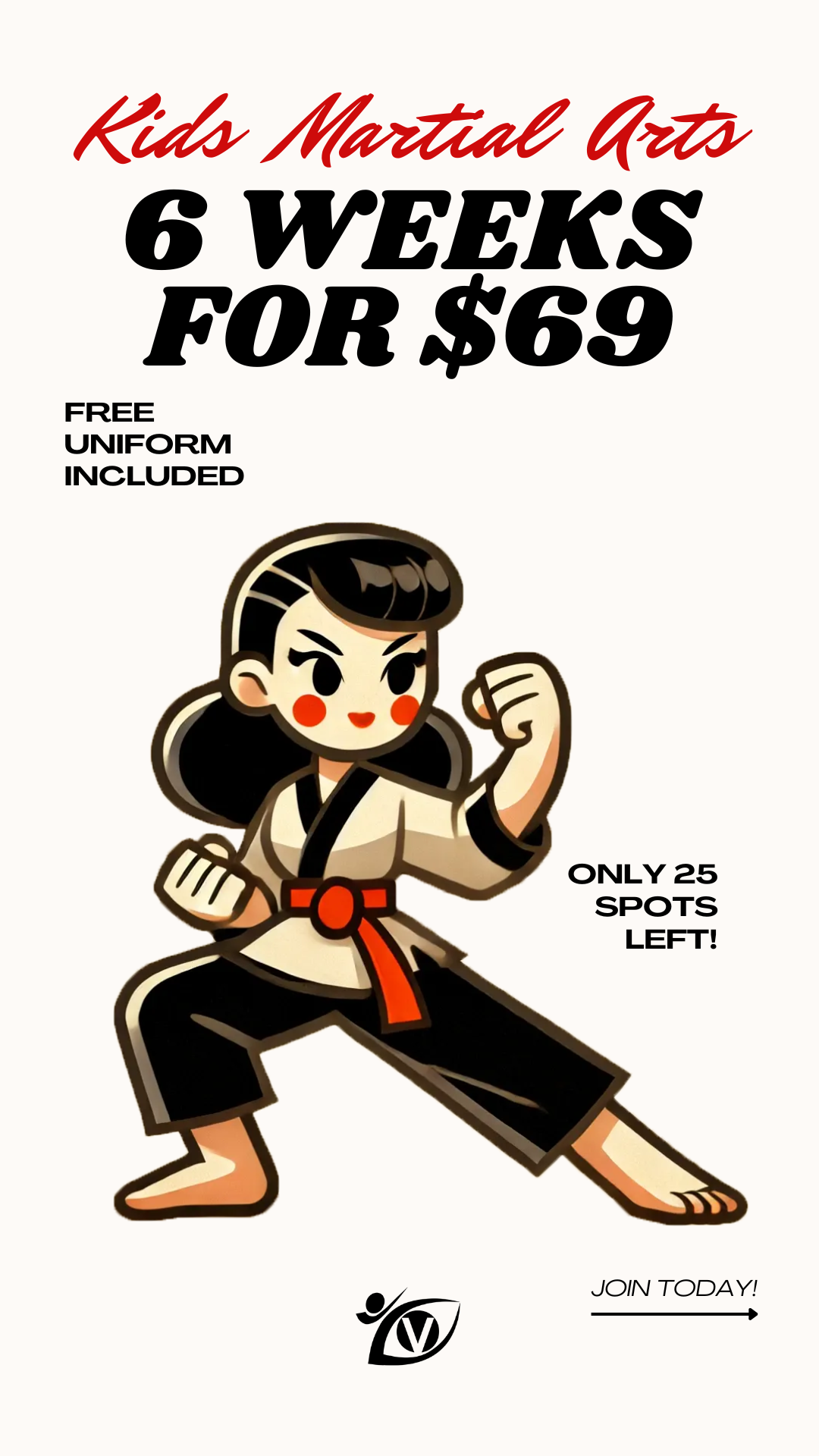 Vision Martial Arts-Wake Forest Facebook ad