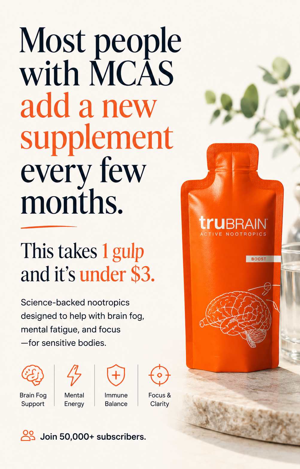 TruBrain Facebook ad