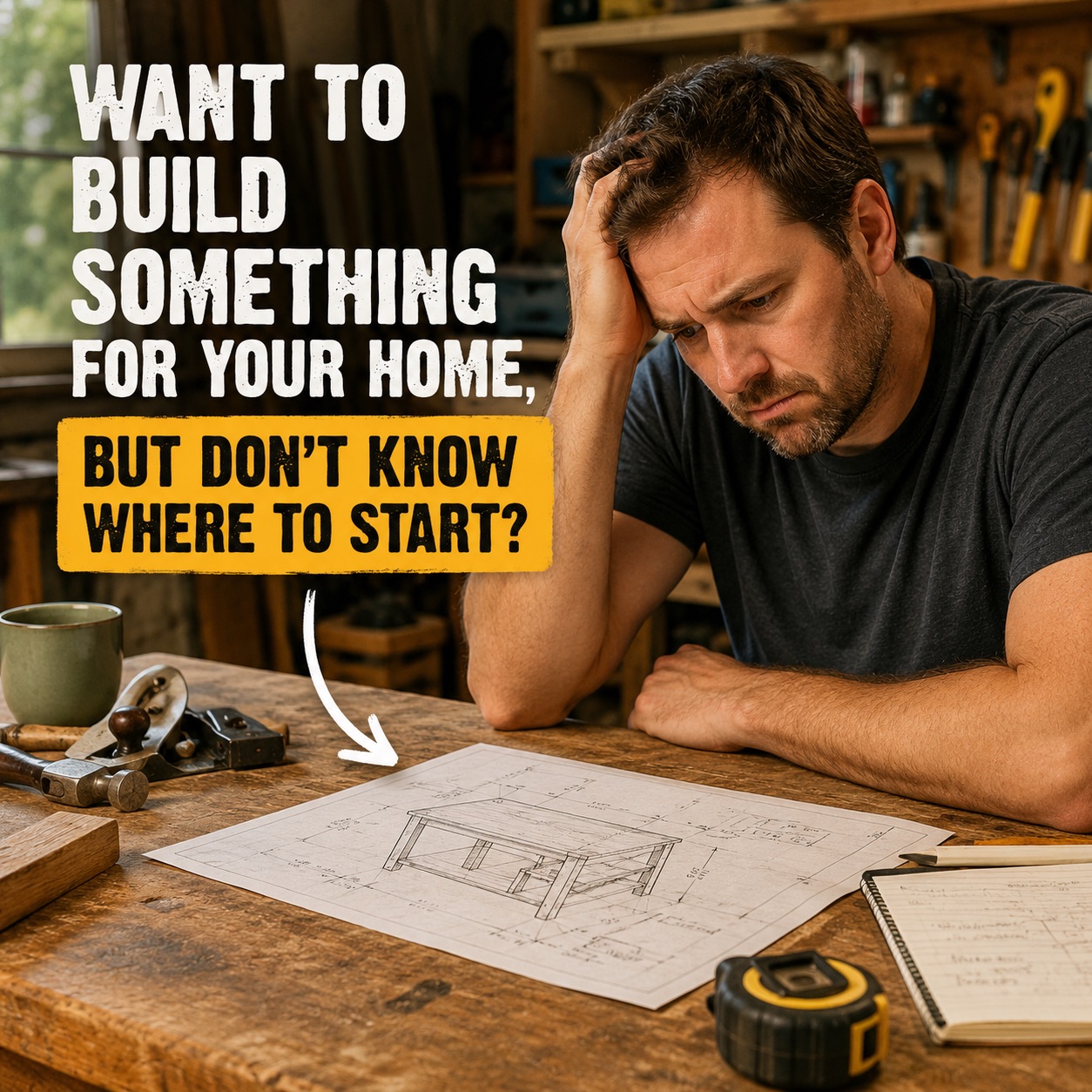 Bevis Wood Club Facebook ad: Start Building With a Clear Plan