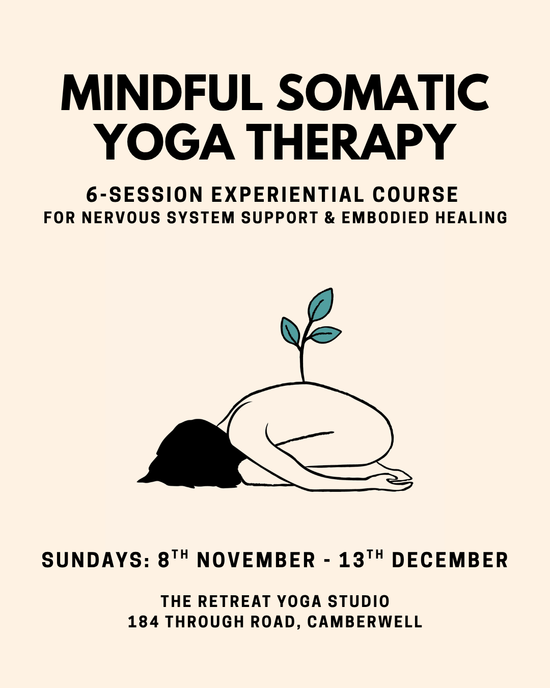 The Retreat YOGA Facebook ad: From Overwhelm to Inner Calm - Your Journey Starts Here.
