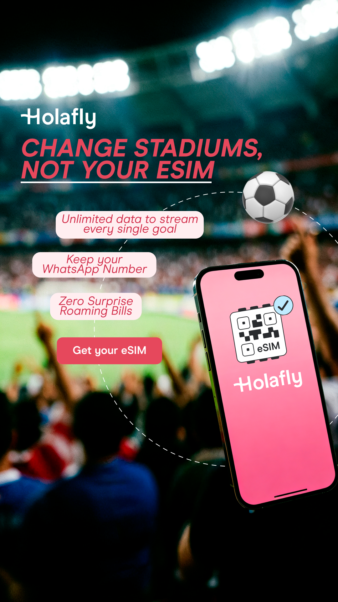 Holafly - English Facebook ad