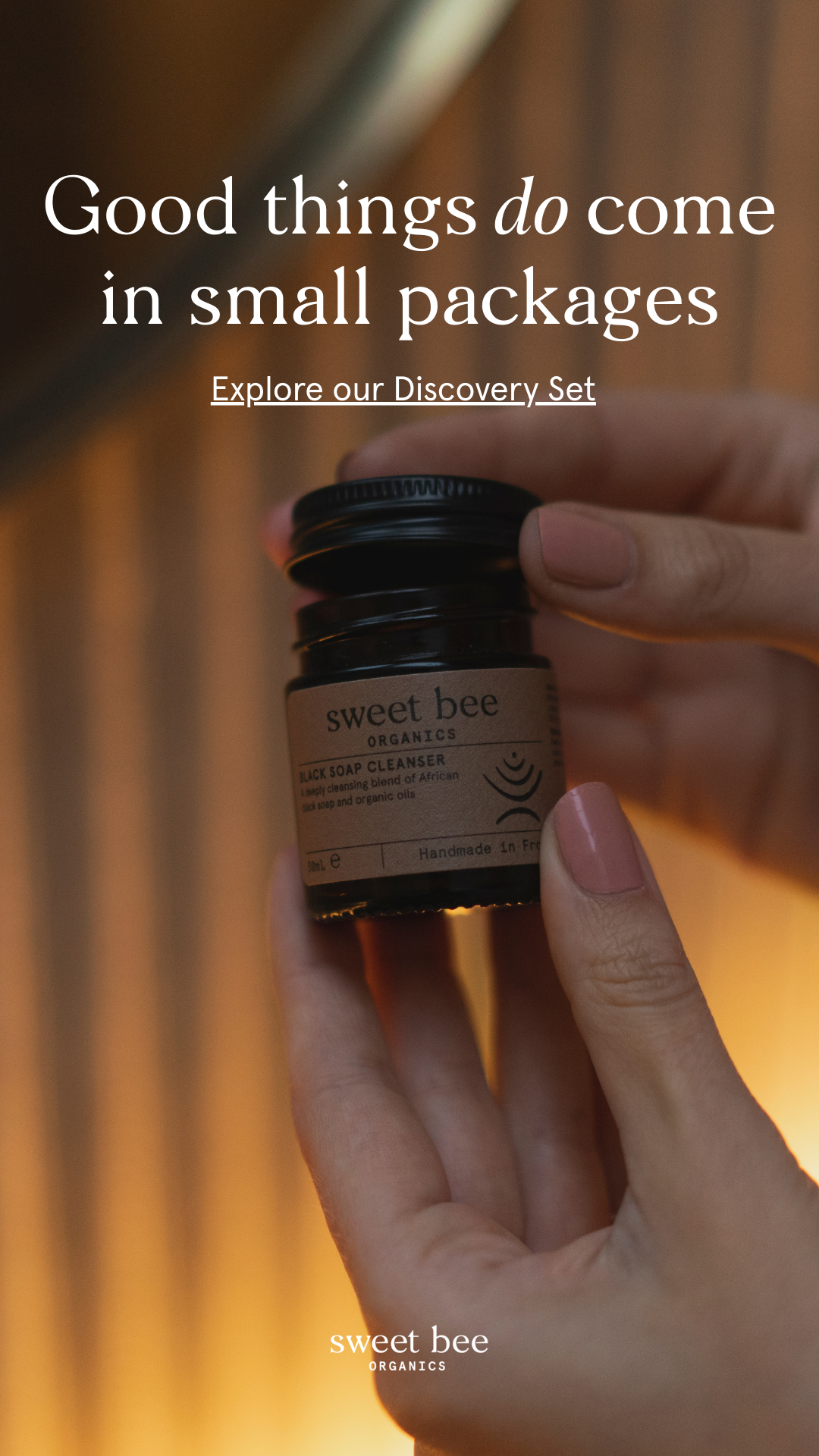 Sweet Bee Organics Facebook ad