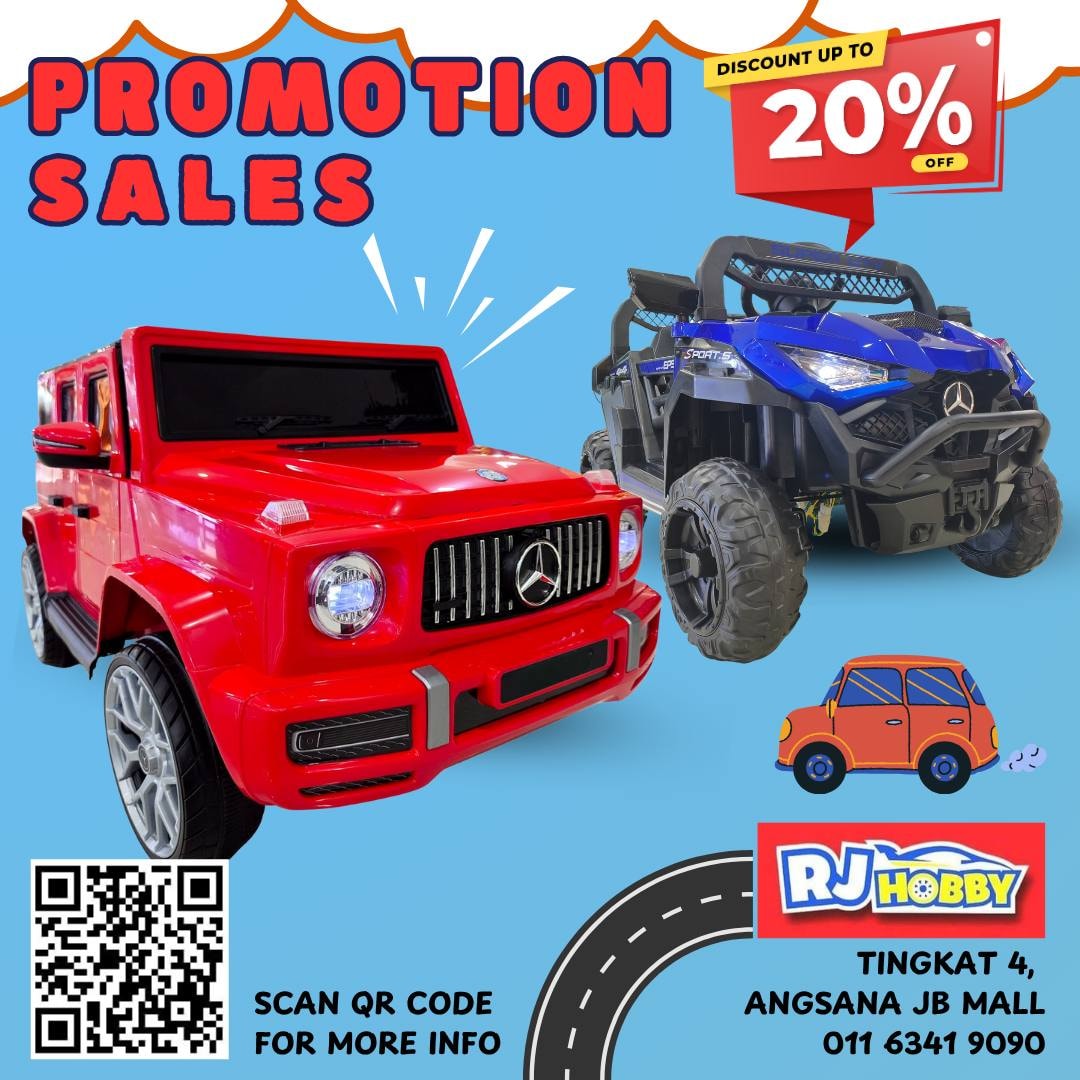 RJ Hobby & Toys Shop Johor Facebook ad: JUALAN PROMOSI GUYS