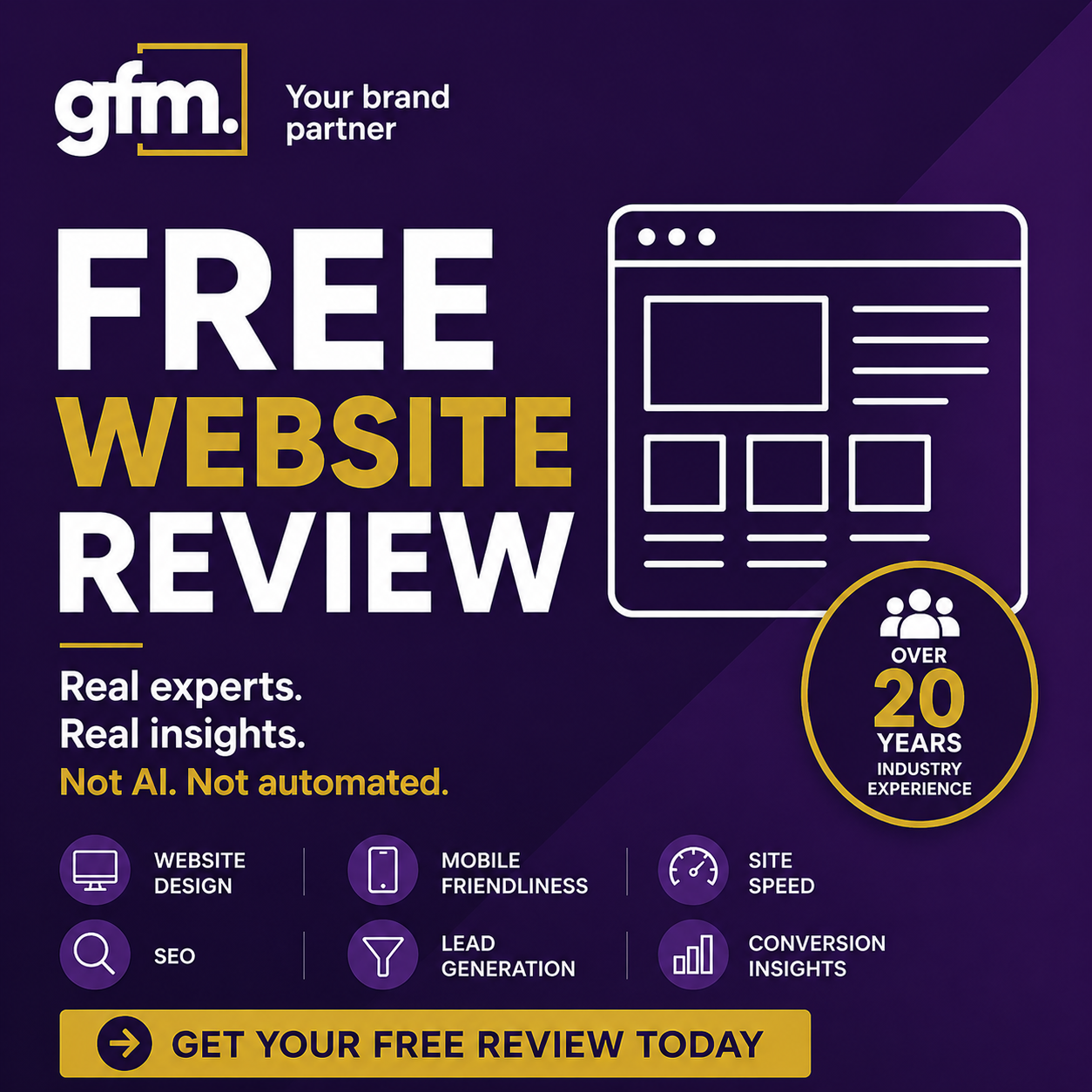 GFM Your Brand Partner Facebook ad: FREE REVIEW