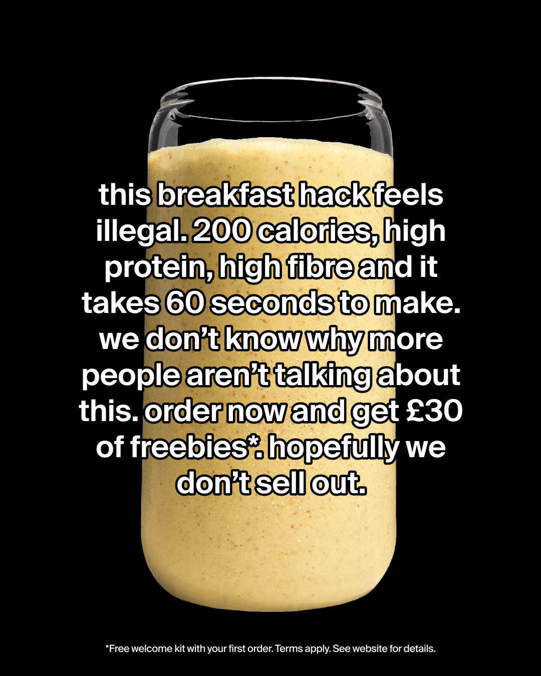 Huel Facebook ad