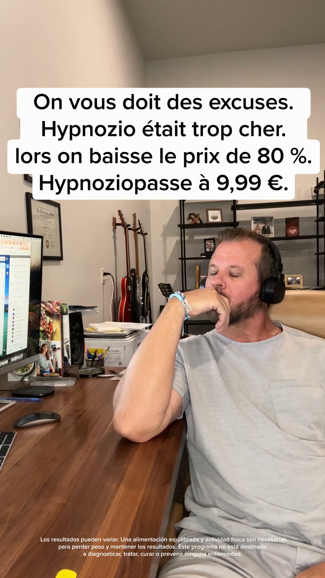 Hypnozio: power of hypnotherapy Facebook ad: Surmontez vos problèmes de poids