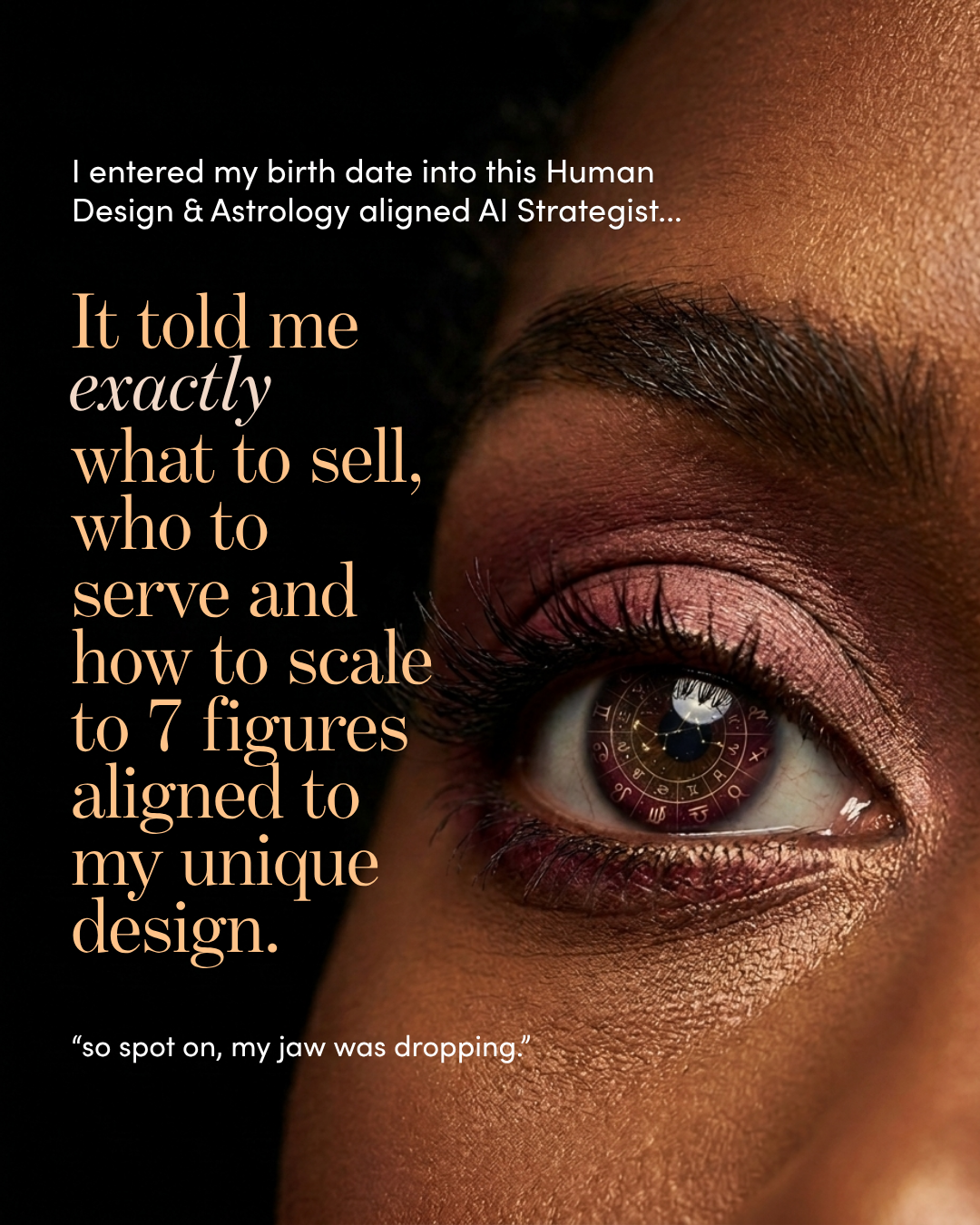 Karla Maree - Feminine Biz Mentor + Human Design & Astro Strategy Facebook ad