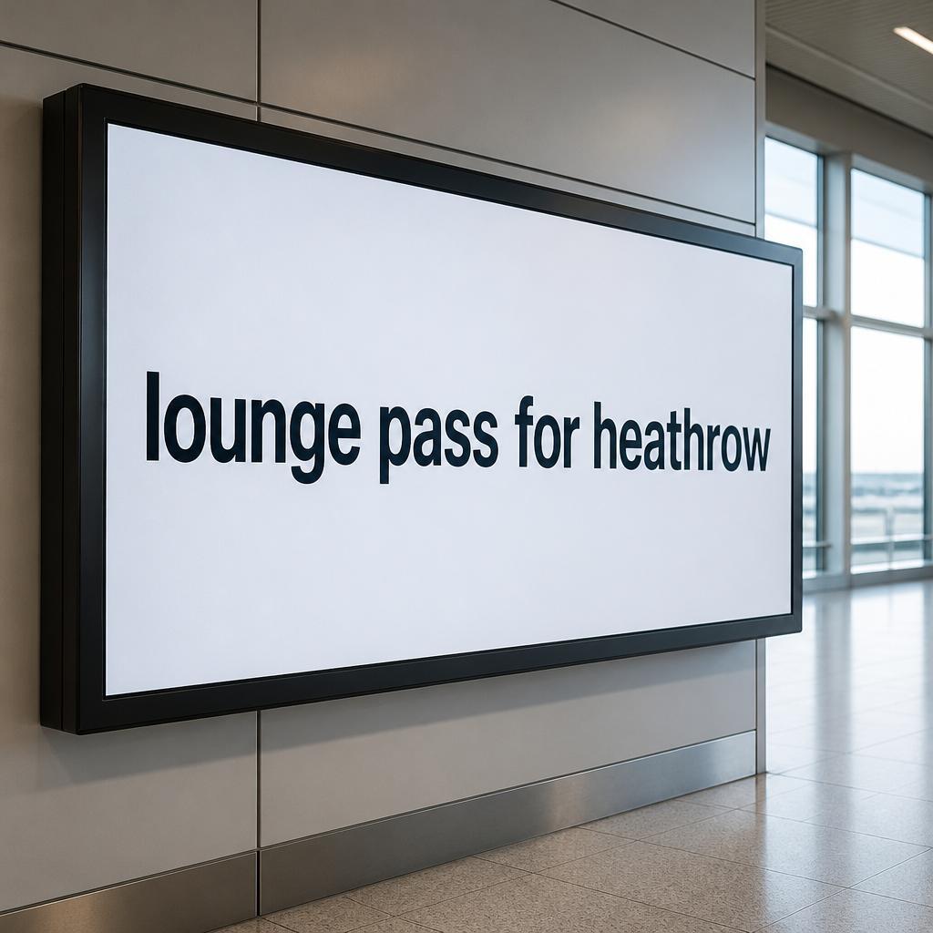 Trendingsearch Trendz Facebook ad: Lounge Pass For Heathrow!