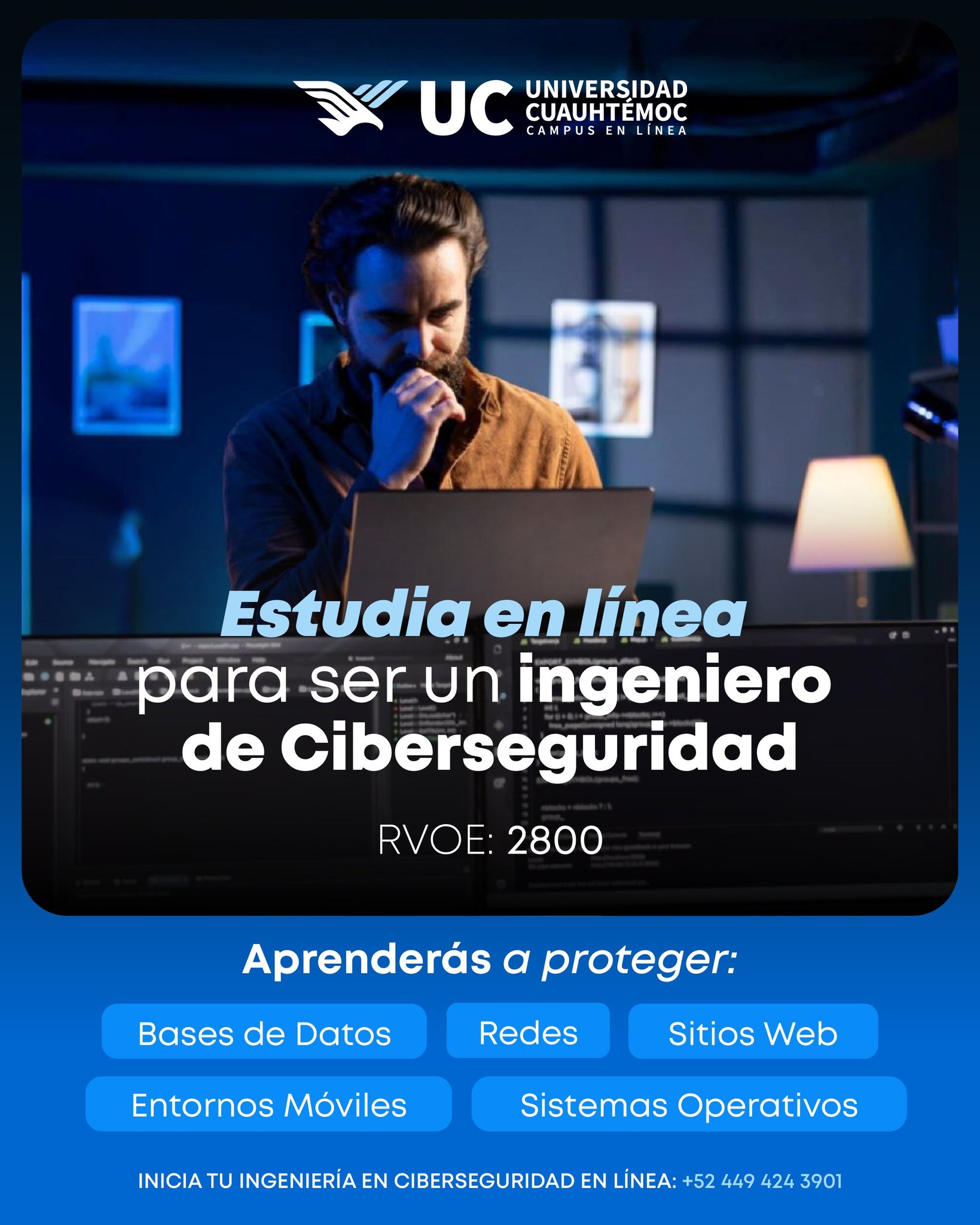 Universidad Cuauhtémoc Campus En Línea Facebook ad: Conviértete en un líder en el campo de…
