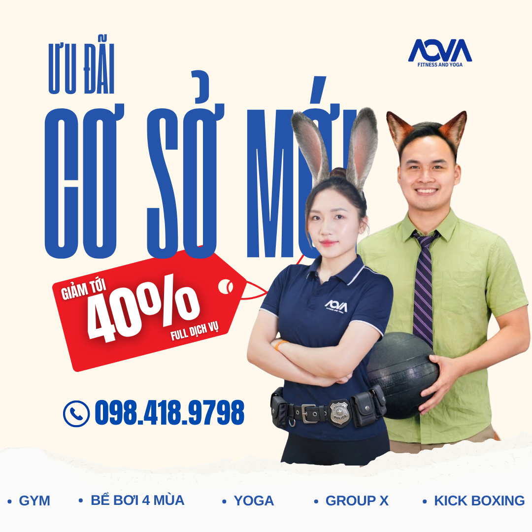 Nova Fitness Yoga & Pool 302 Cầu Giấy Facebook ad: NOVA Fitness Cầu Giấy Khai trương - Nhiều ưu đãi
