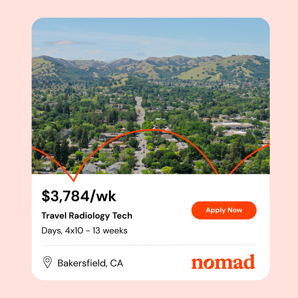 Nomad Health Facebook ad: Find travel nursing medical surgical jobs in all…
