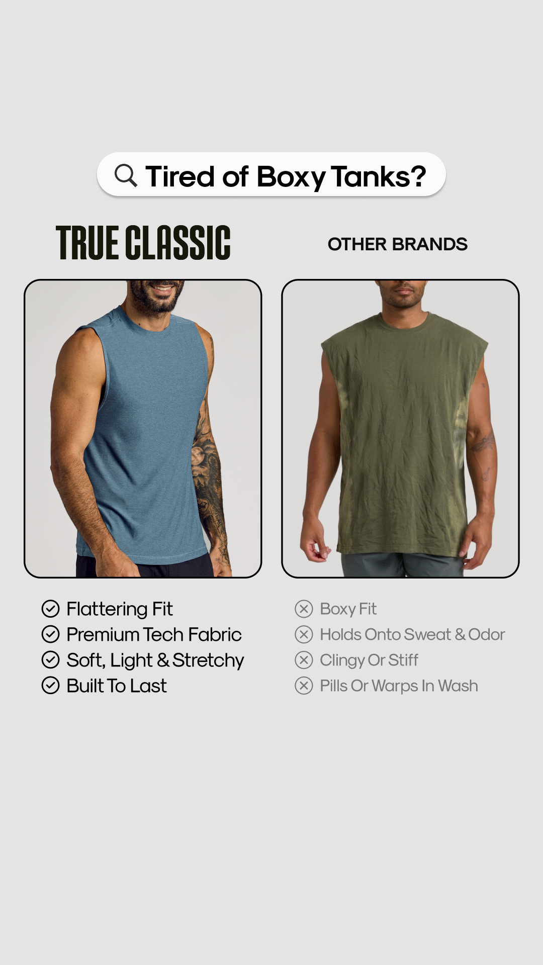 True Classic Facebook ad