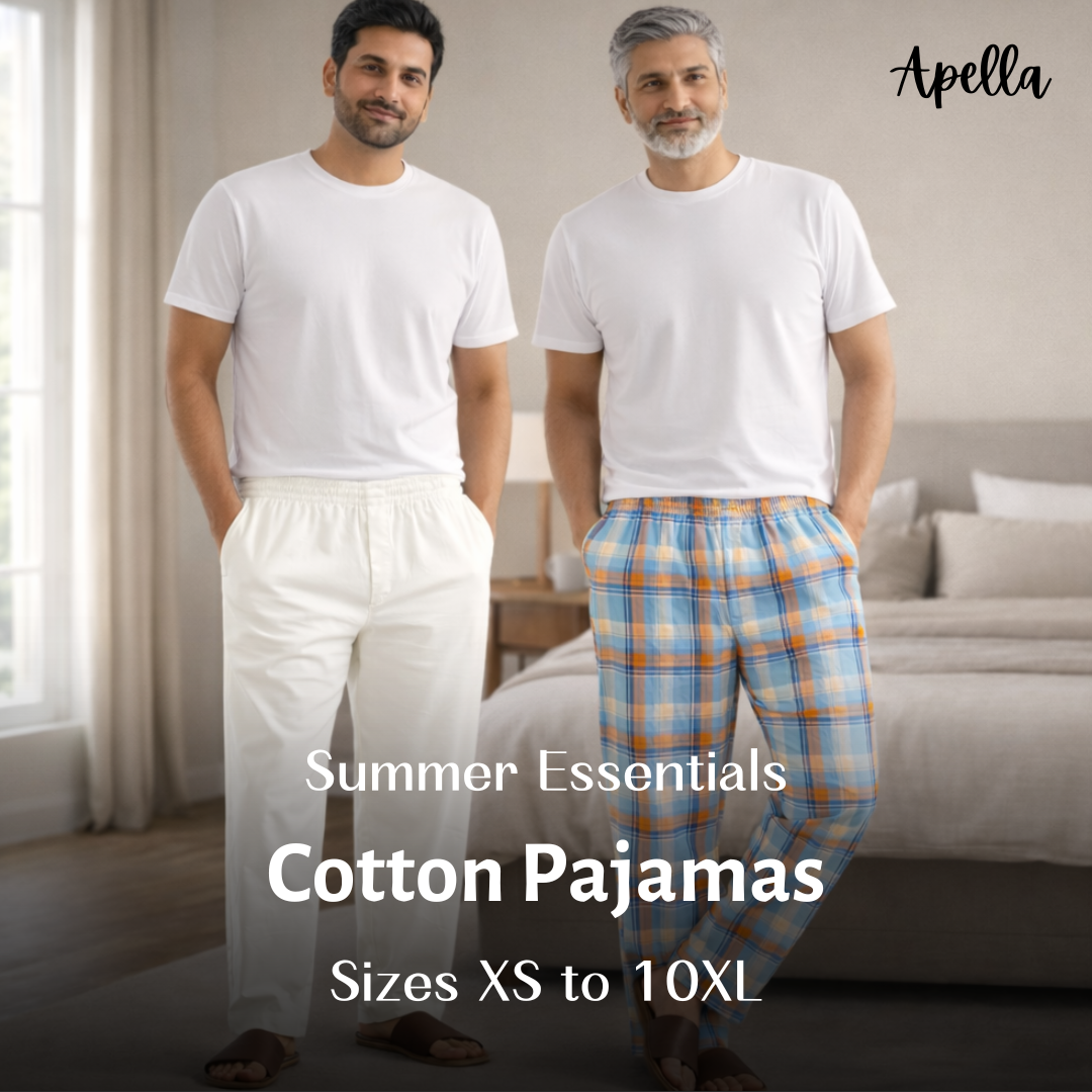 Apella Facebook ad: Shop Plus Size Men's Pajamas at Apella