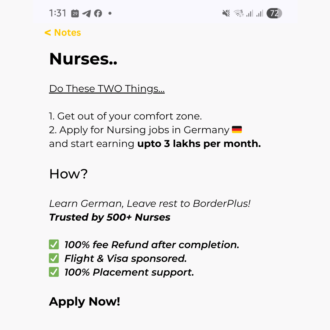 Border Plus Careers Facebook ad