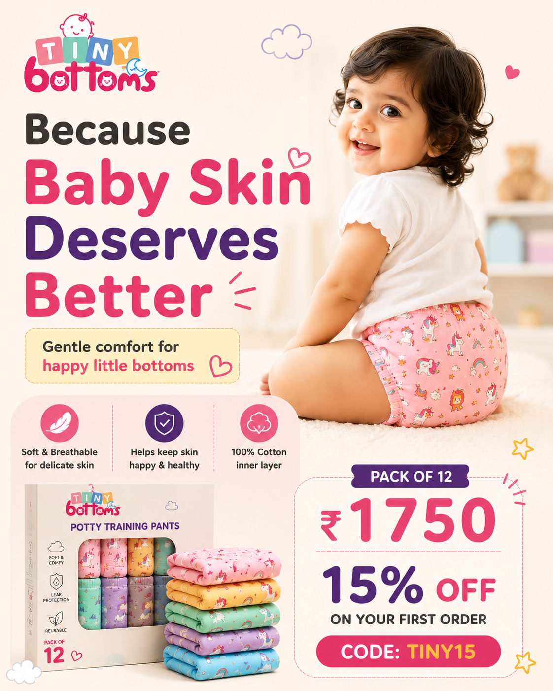 Tiny Bottoms Facebook ad