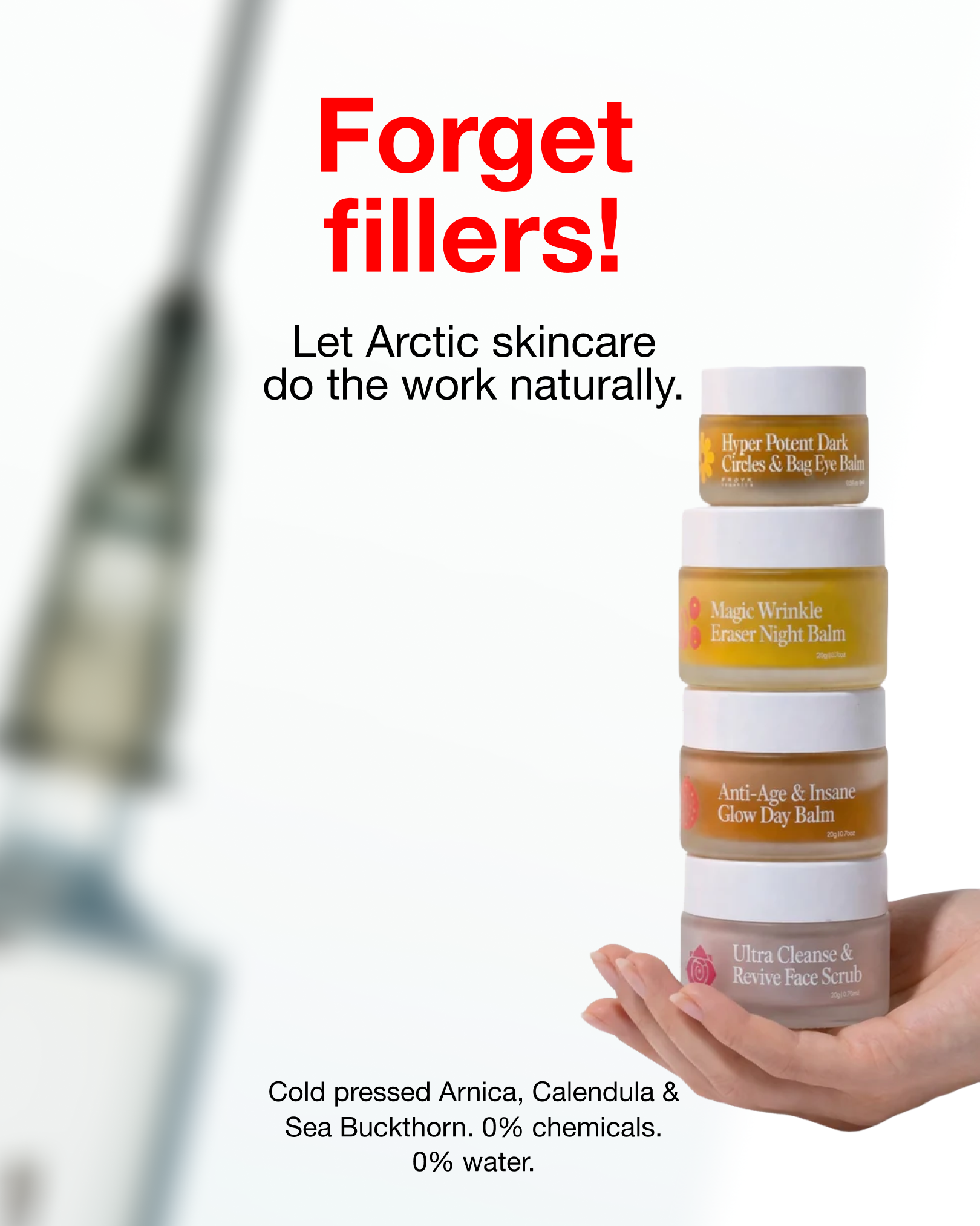 Frøya Organics Facebook ad: Find your perfect balm in 2 minutes