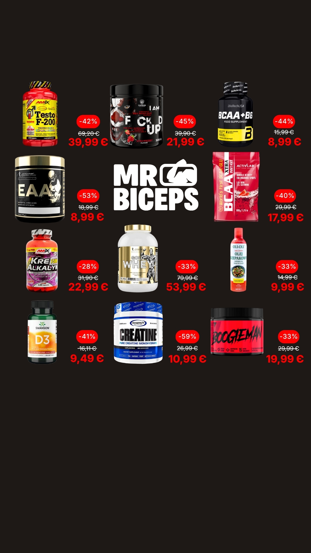 MrBiceps - Maisto Papildai Facebook ad