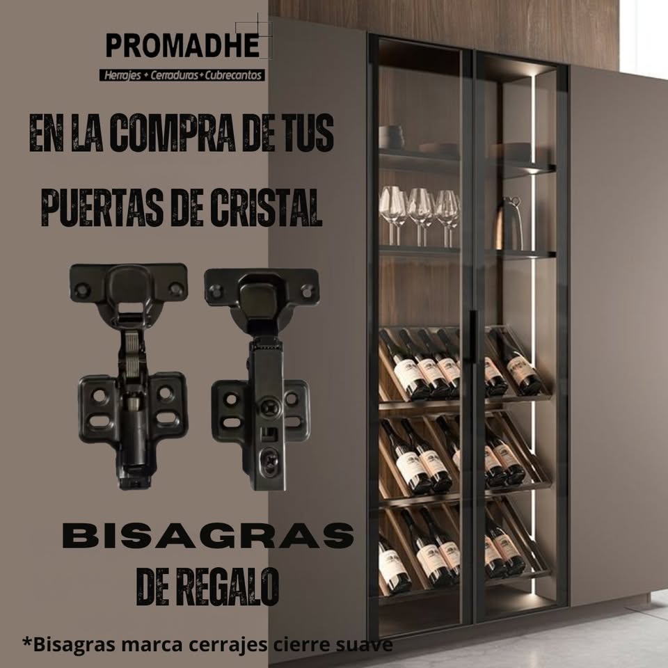PROMADHE Facebook ad: Por tiempo limitado, bisagras de regalo en la…