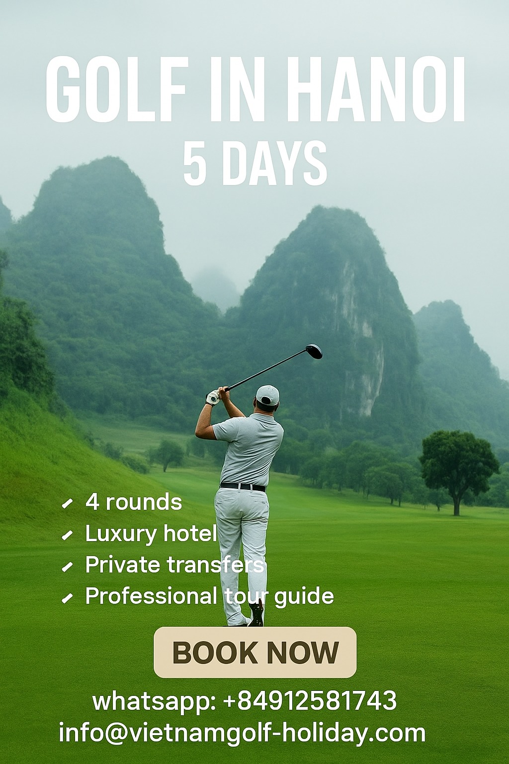 Vietnam Golf Holiday Facebook ad
