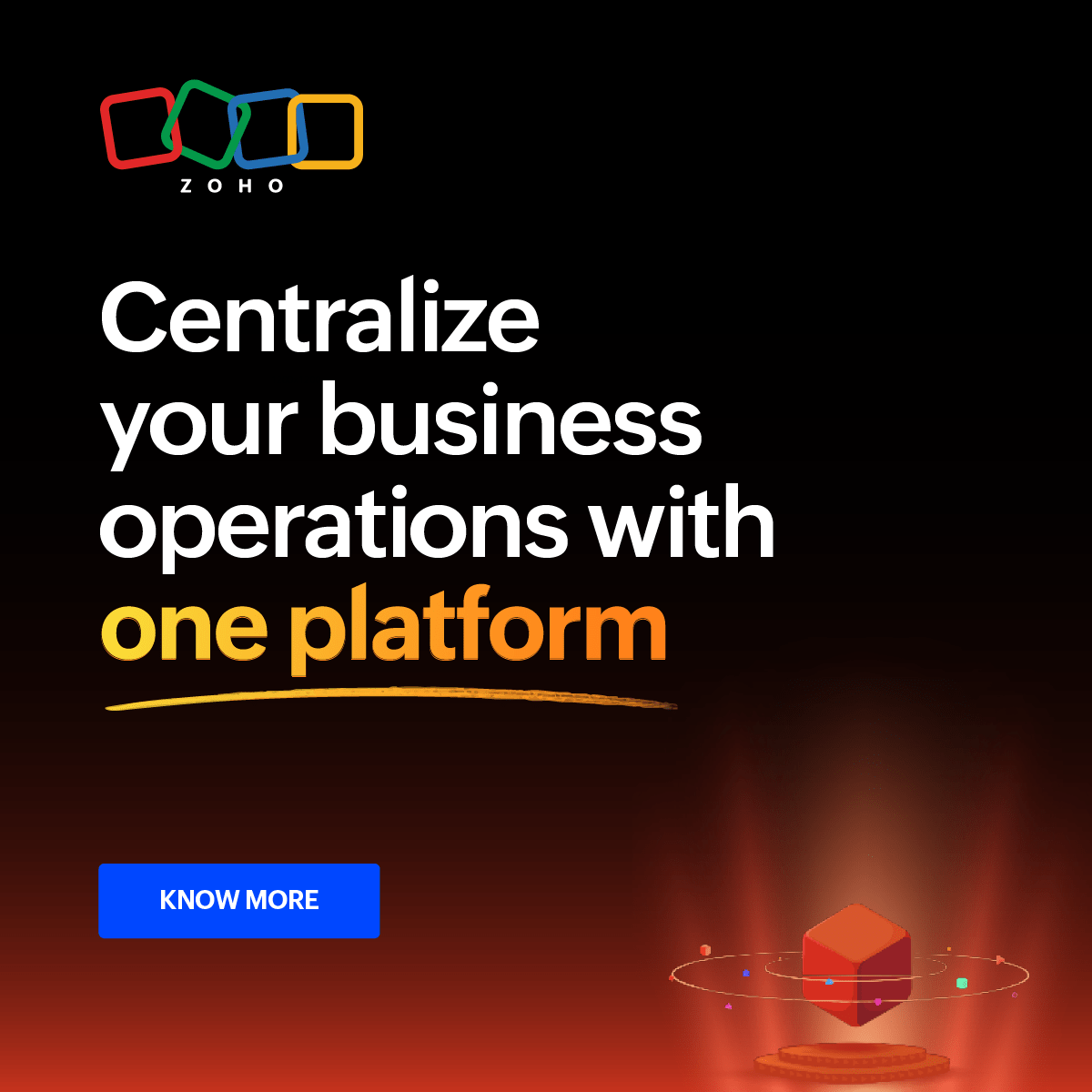 Zoho Africa Facebook ad