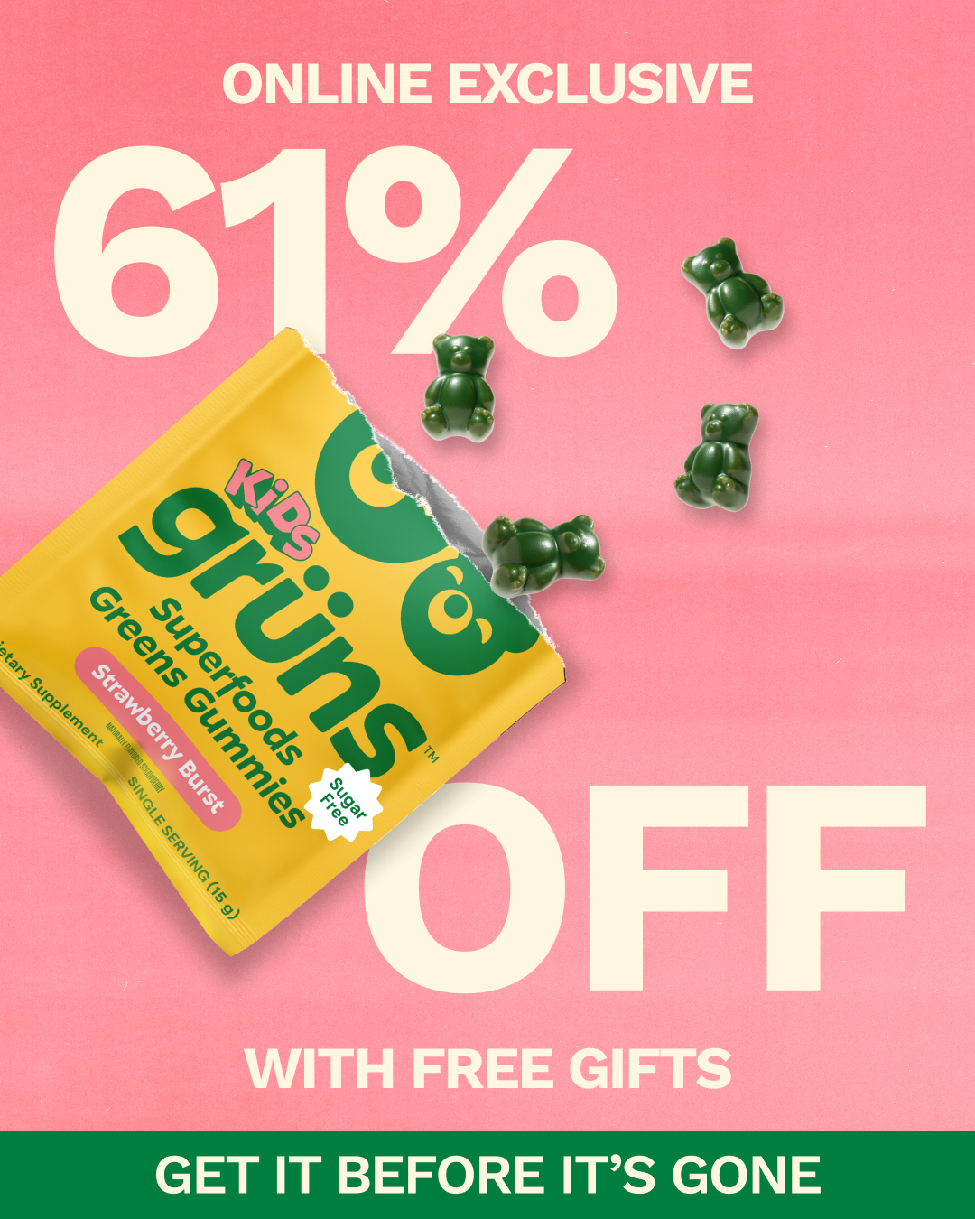 Grüns Kids Facebook ad