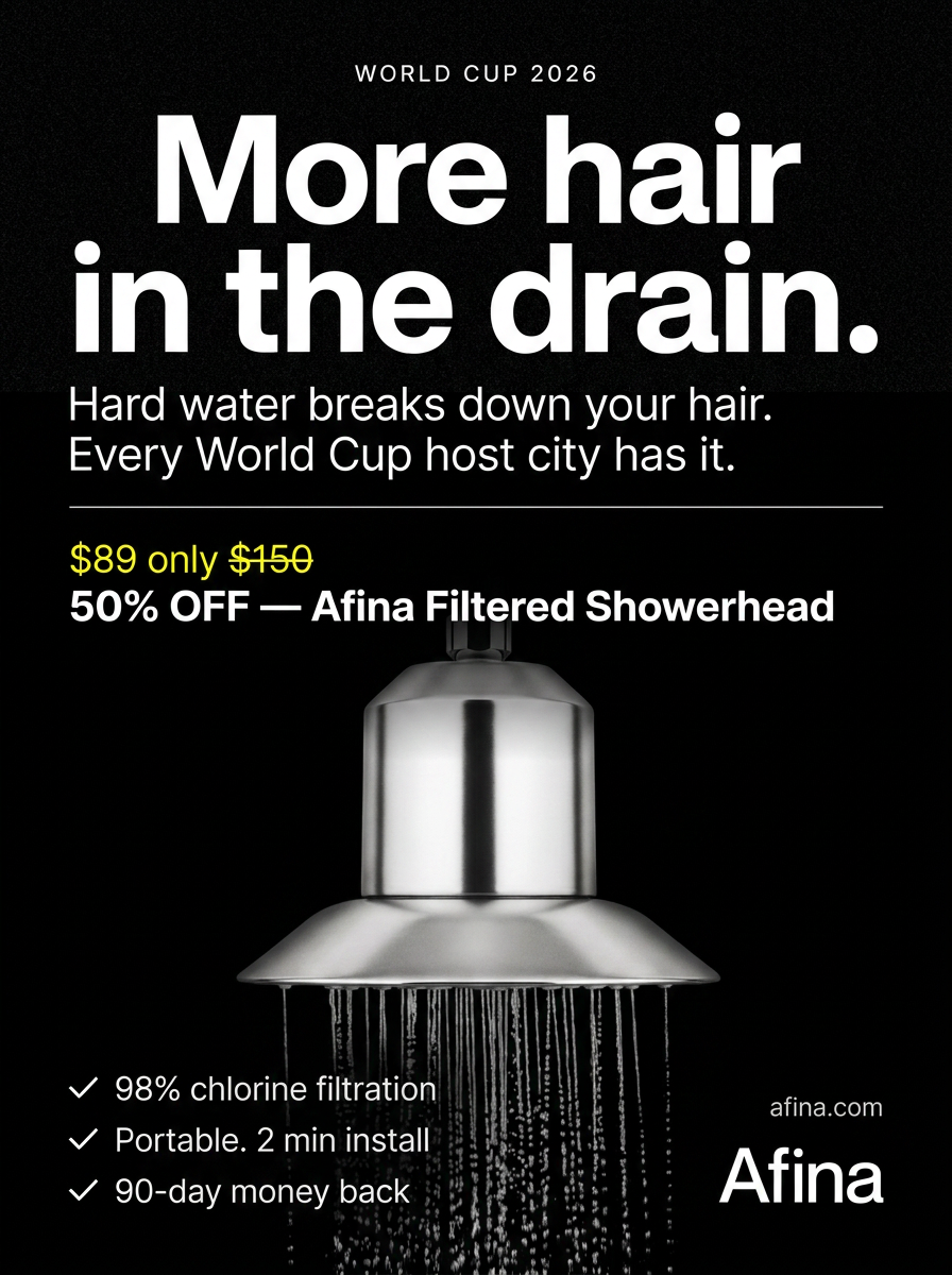 Showerlabs Facebook ad