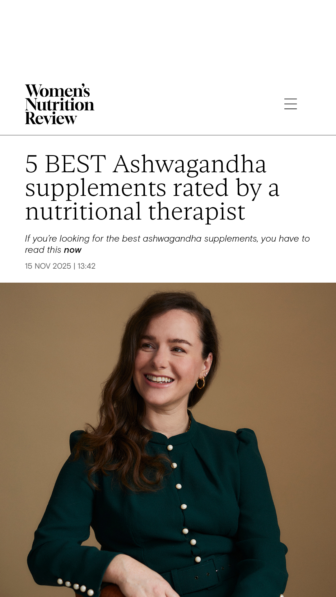 Women's Nutrition Review Facebook ad