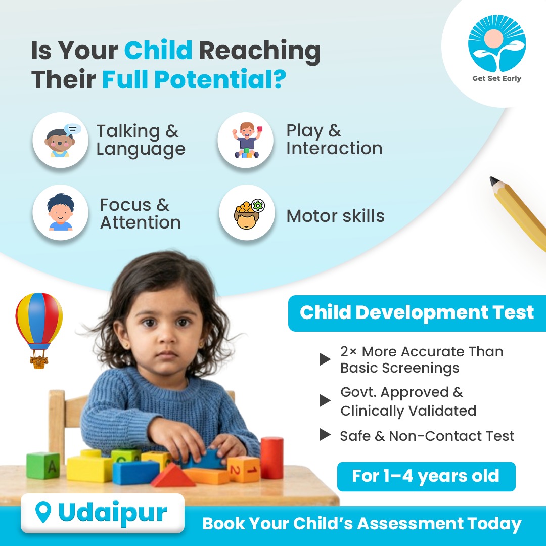 Get SET Early Facebook ad: Child Development Test - Book Now