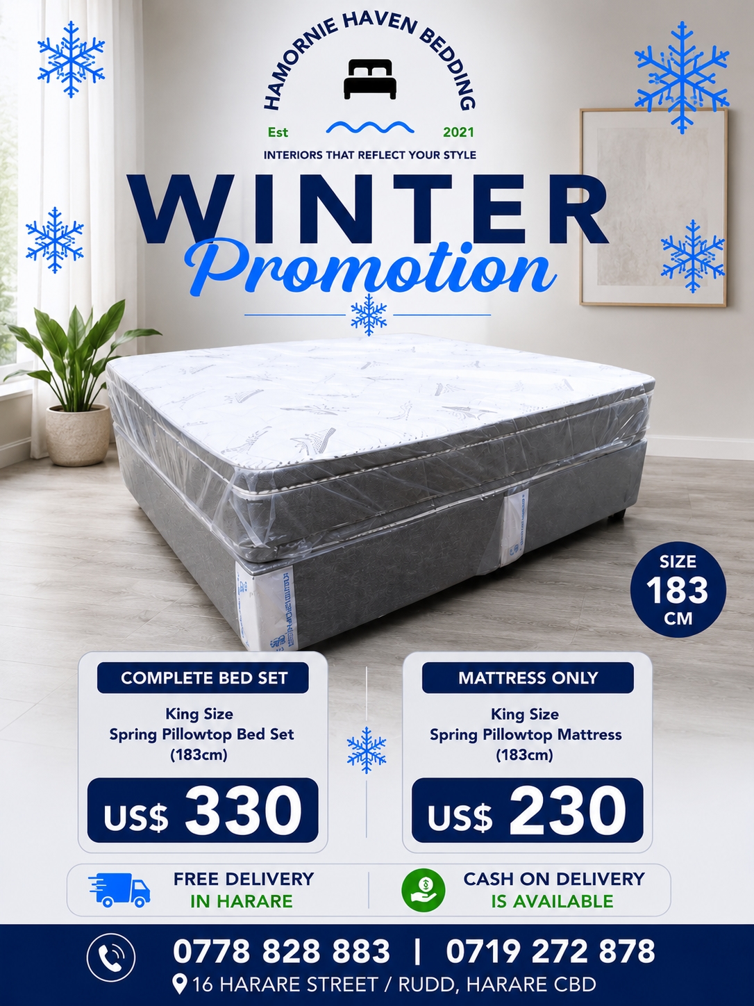 Hamornie Haven Bedding Zimbabwe Facebook ad