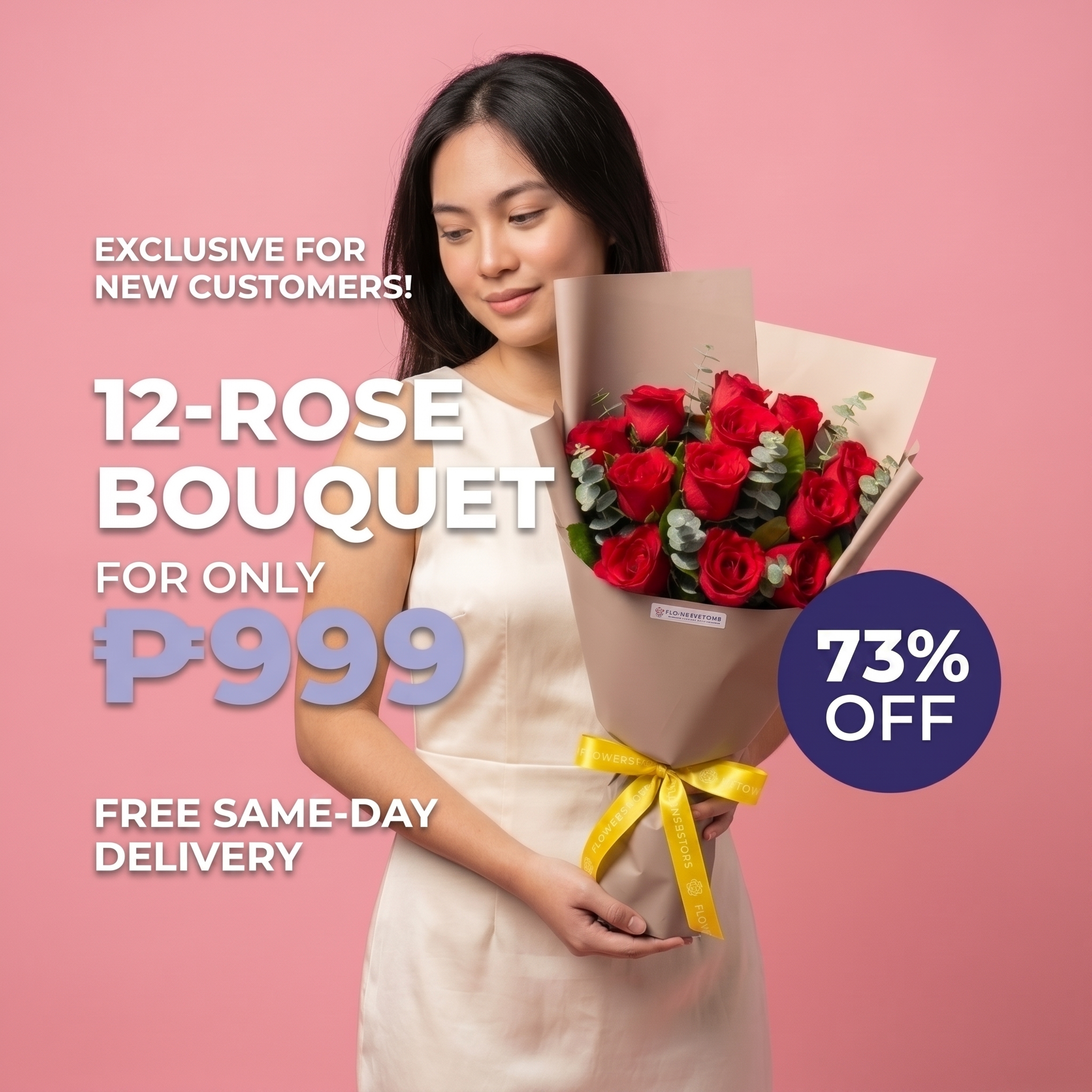 FlowerStore.ph Facebook ad: FREE Shipping on All Orders!