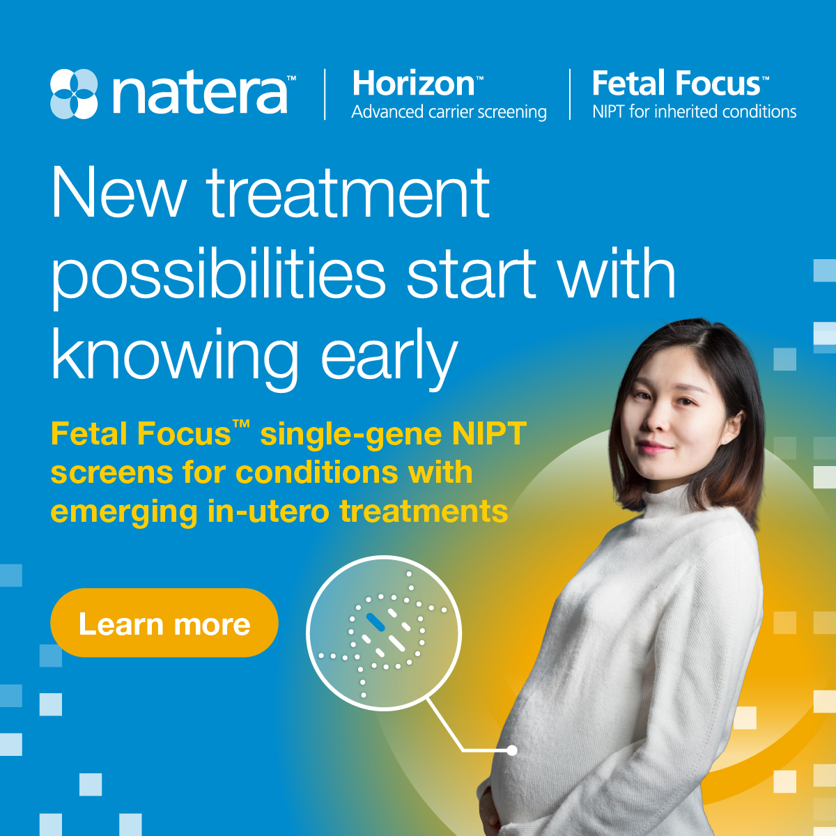 Natera Facebook ad: Fetal Focus single-gene NIPT
