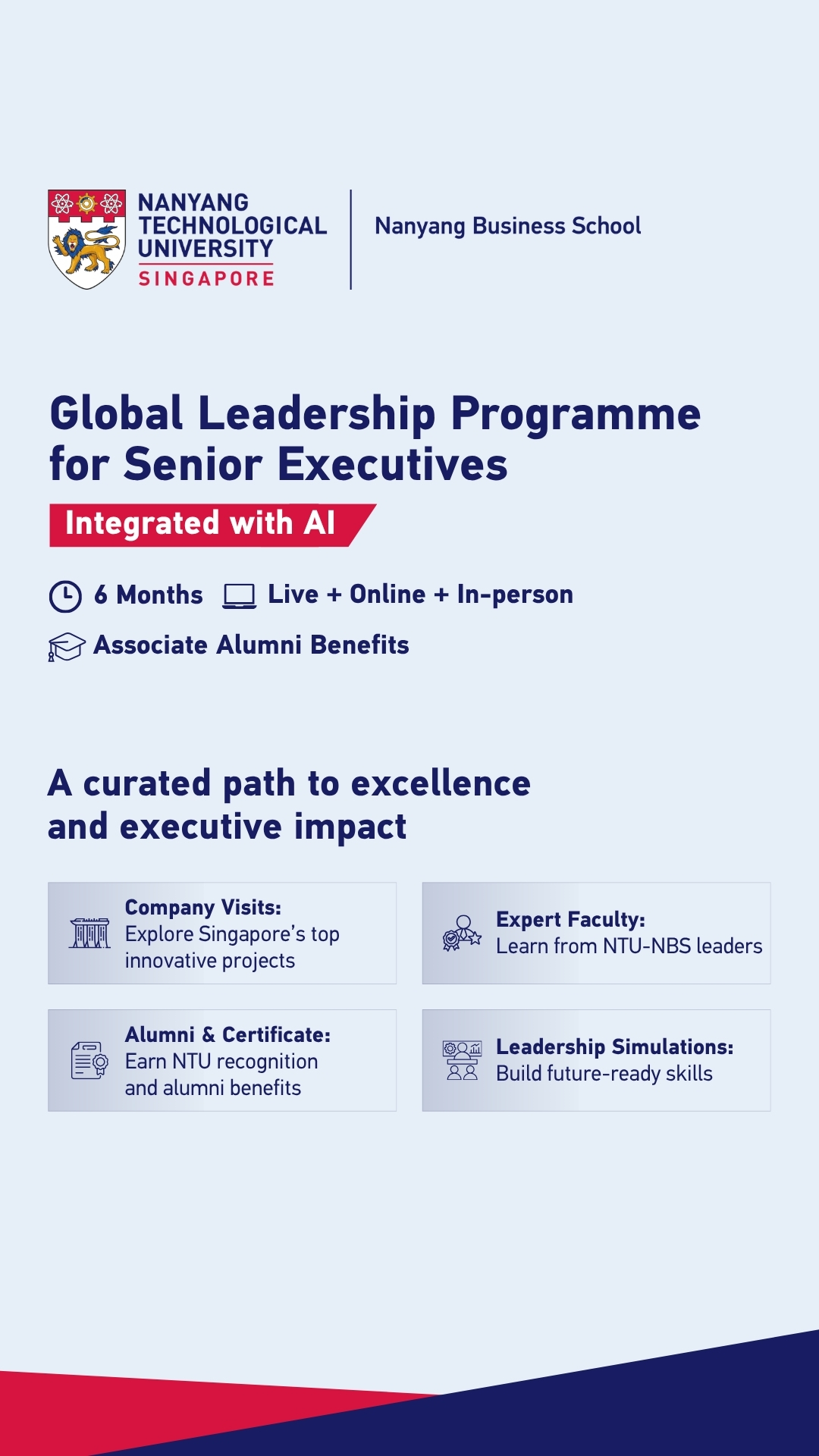 Nanyang Business School - Executive Education Facebook ad from May 21, 2026