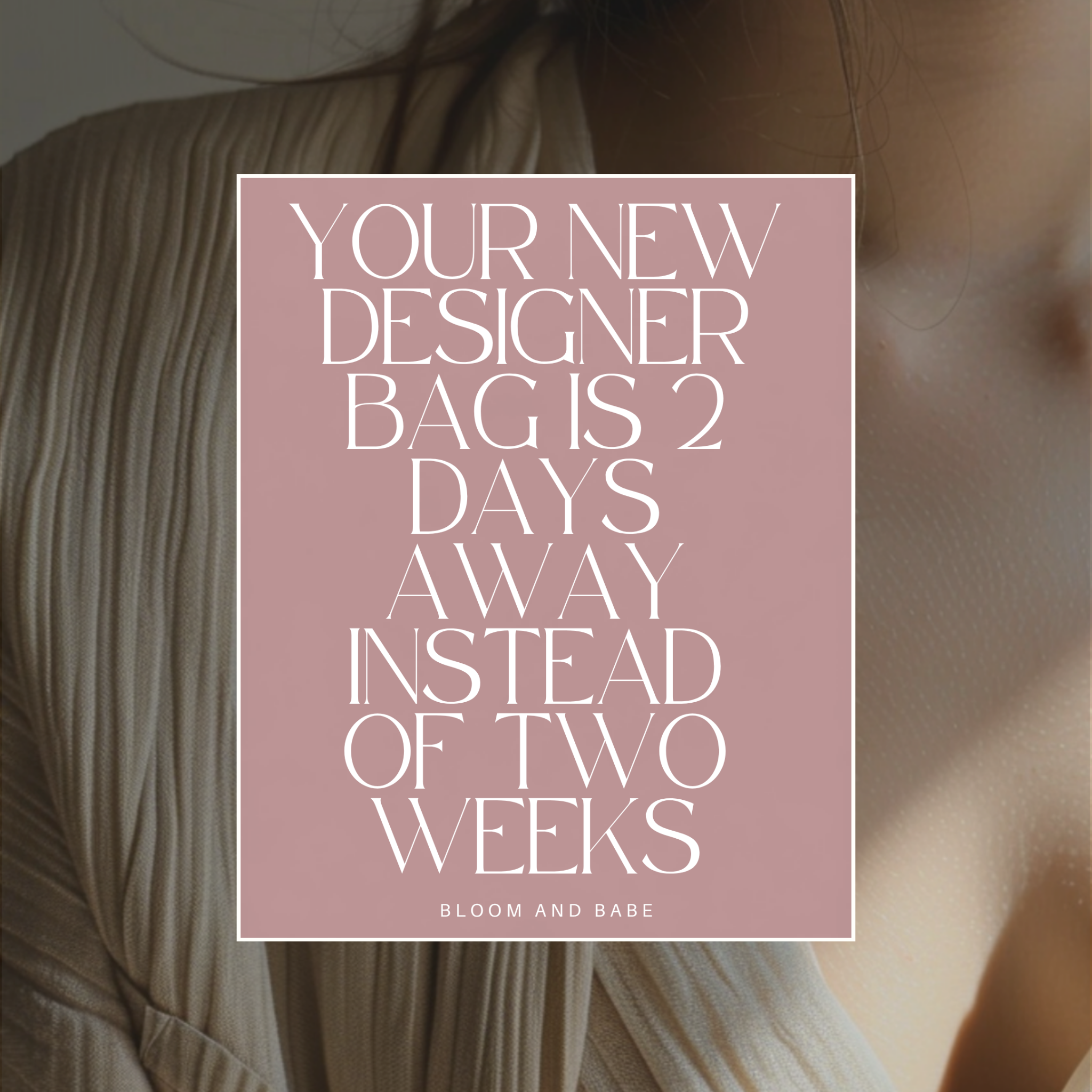 Bloom and Babe Facebook ad: Obsessed with these designer bags found on Amazon!