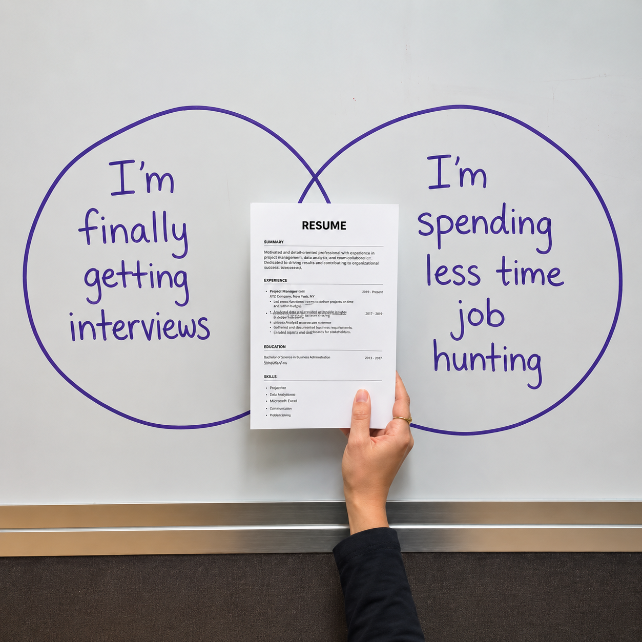 Enhancv Facebook ad: Upgrade your resume - get more interviews!