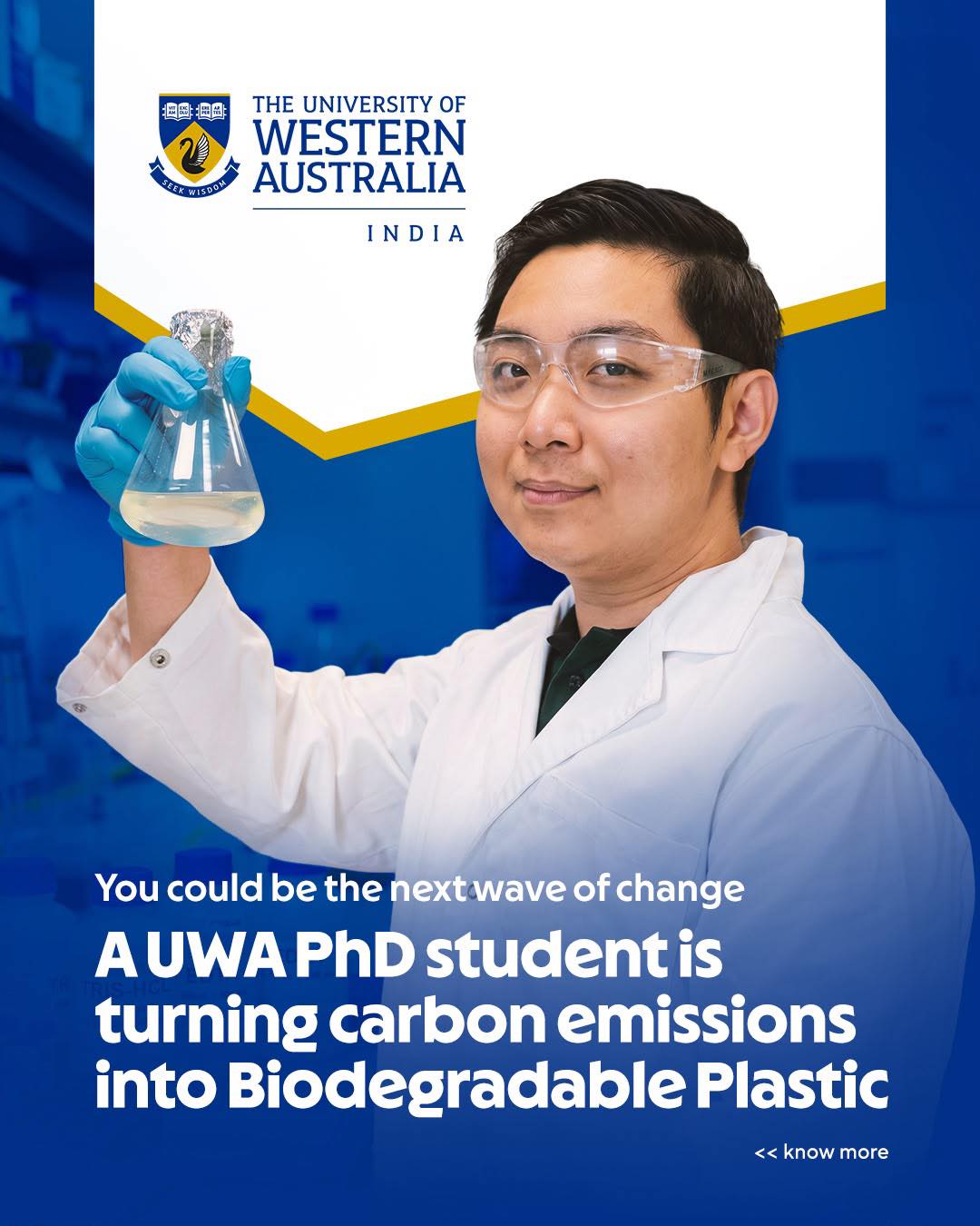 The University of Western Australia India Facebook ad