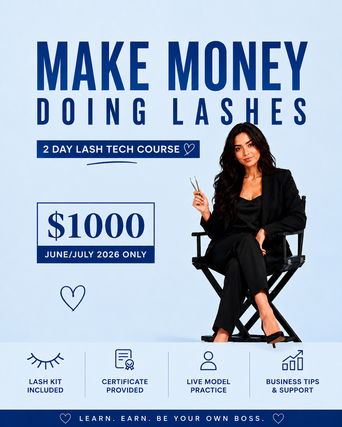 Lashed Ottawa Facebook ad: Only 3 Spots Left, Save $500 Today