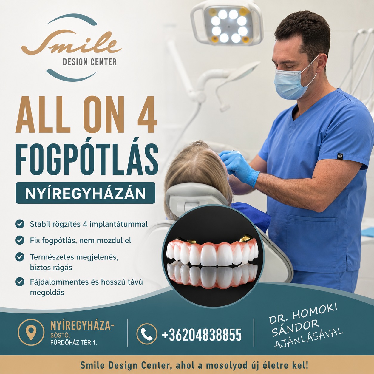 Smile Design Center - Esztétikai Fogászat Facebook ad: Visszaadjuk a magabiztos mosolyt!