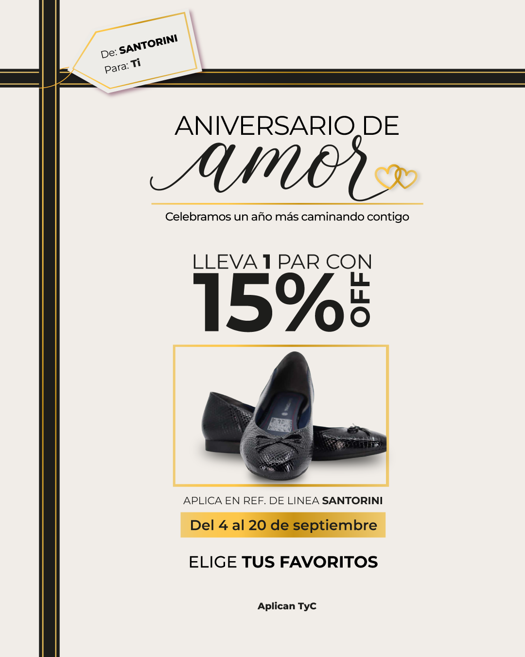 SANTORINI Diferente Facebook ad: Compra en línea