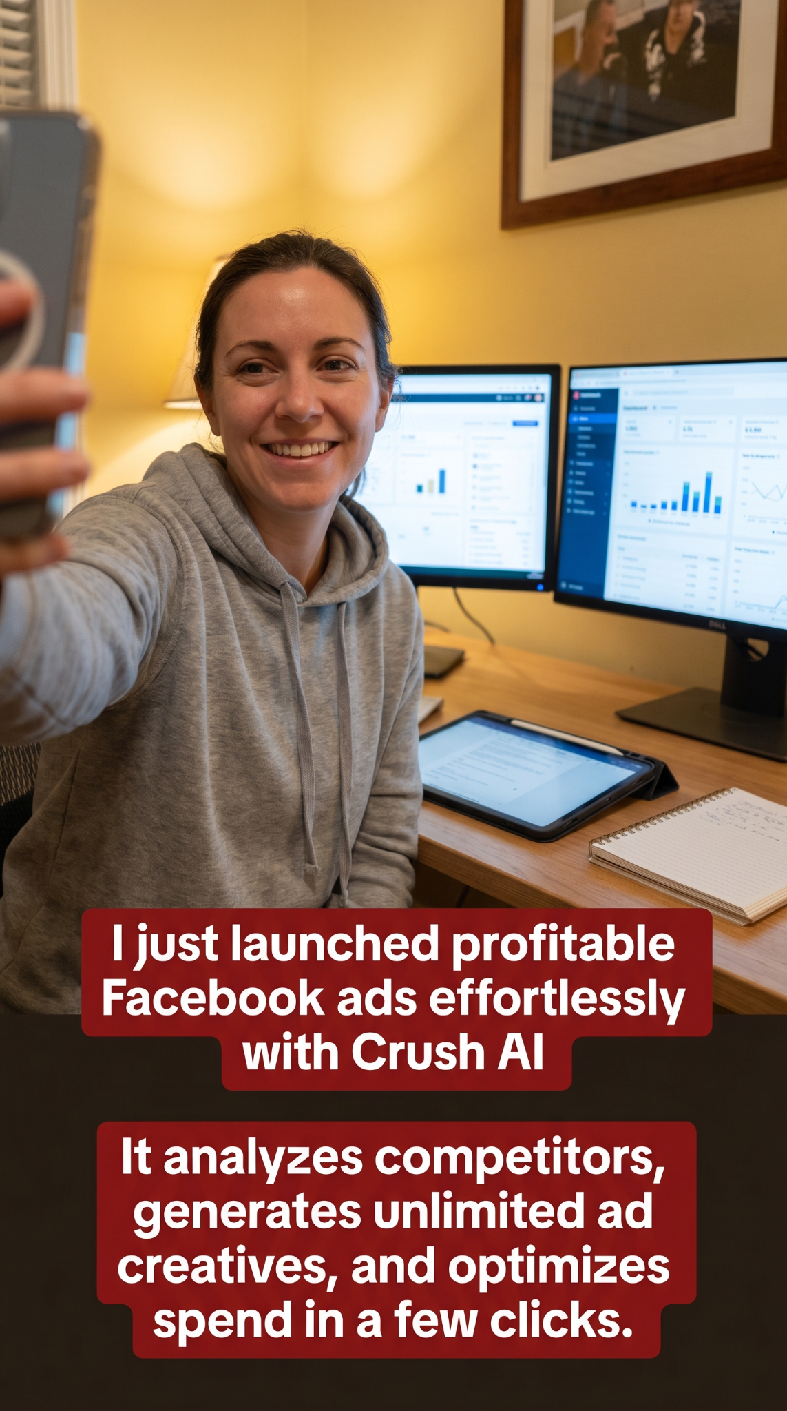 trycrush.ai Facebook ad
