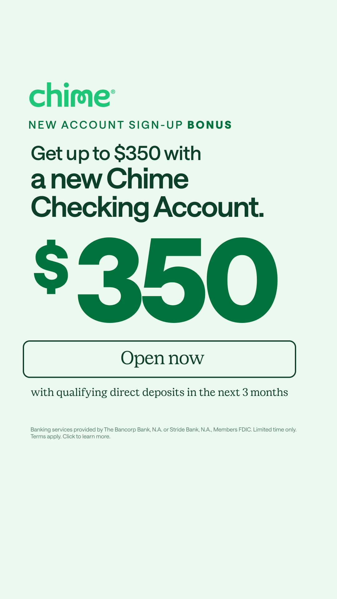 Chime Facebook ad